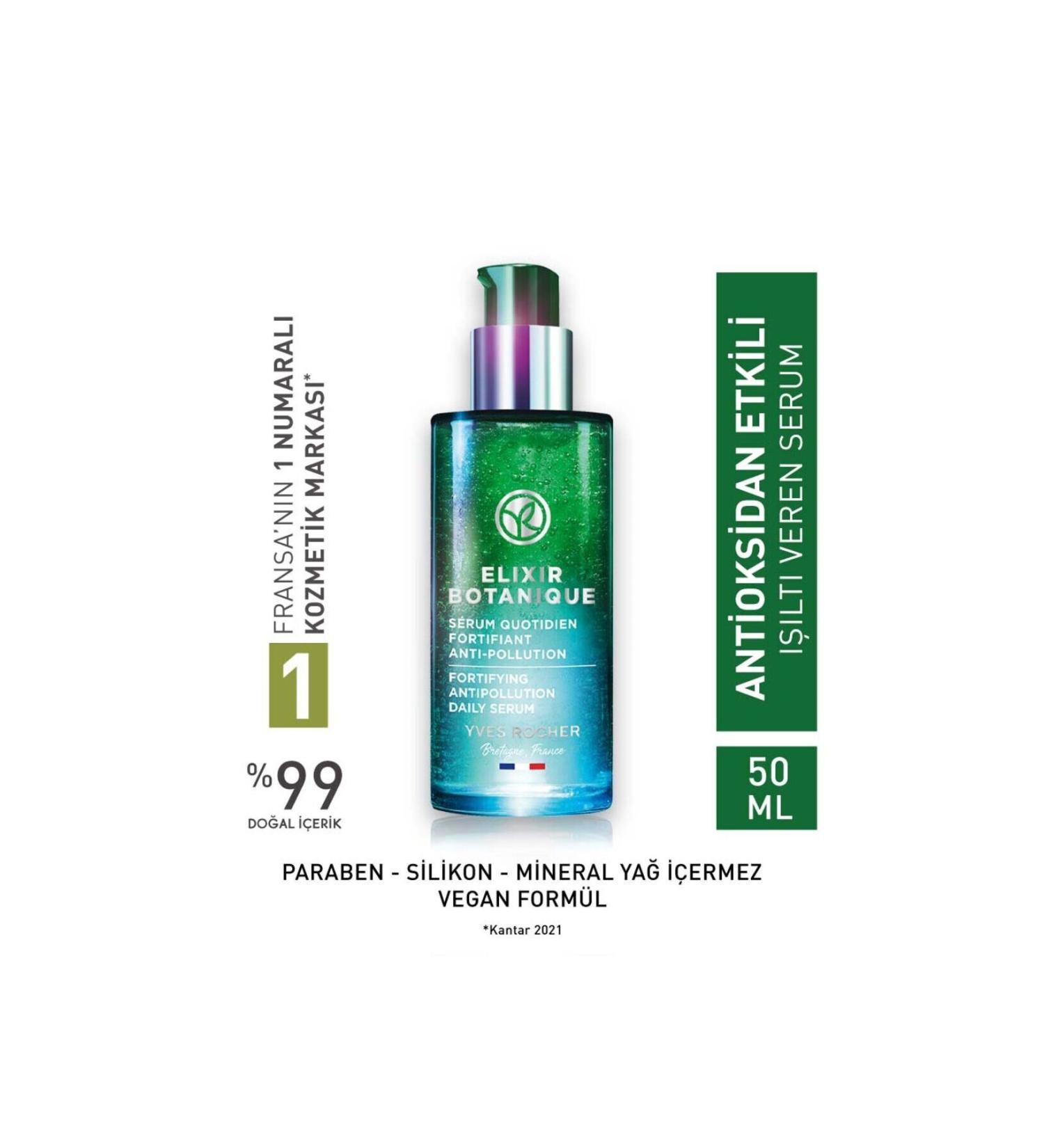 Yves Rocher Skin Serum - Anti-Aging Herbal Antioxidant Care / Elixir Botanique Effect 50 ml DEMBA496 - Buy Online on GoSupps.com