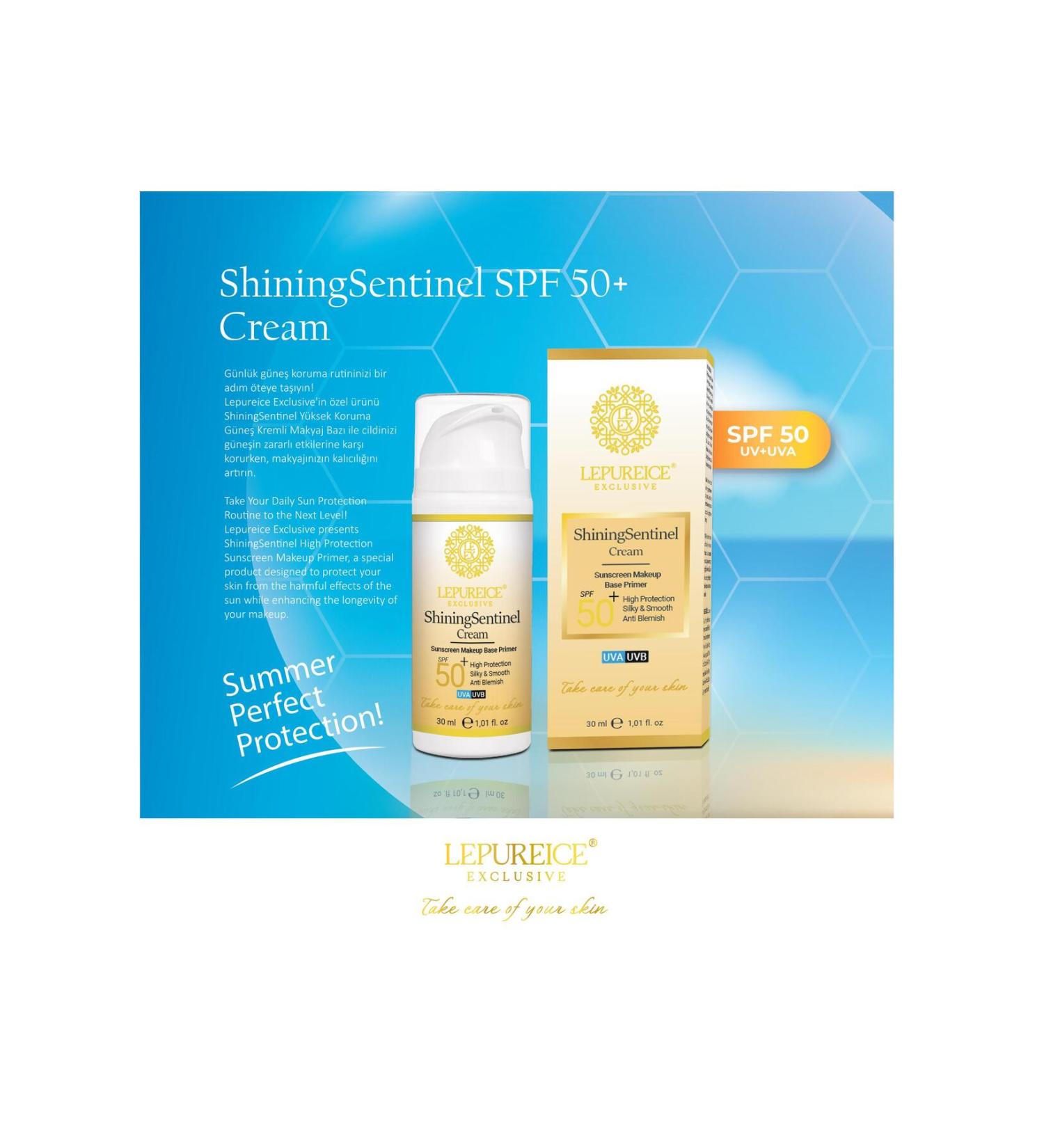 LEPUREICE Exclusive - ShiningSentinel High Protection Sun Cream Make-up Base SPF 50+ - 30 ml.
