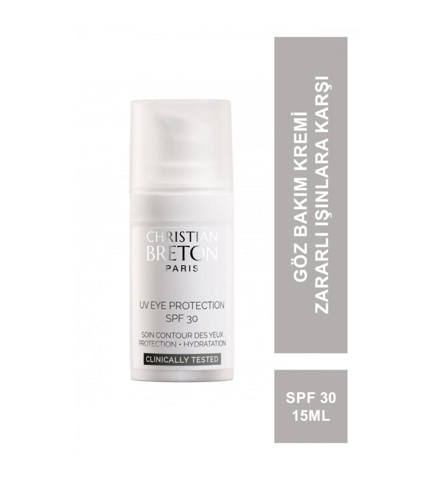 Christian Breton Spf30 Eye Cream 15 Ml to Help Protect the Eye Environment Against Uva-Uvb-Uvc Rays Care PSSNS503