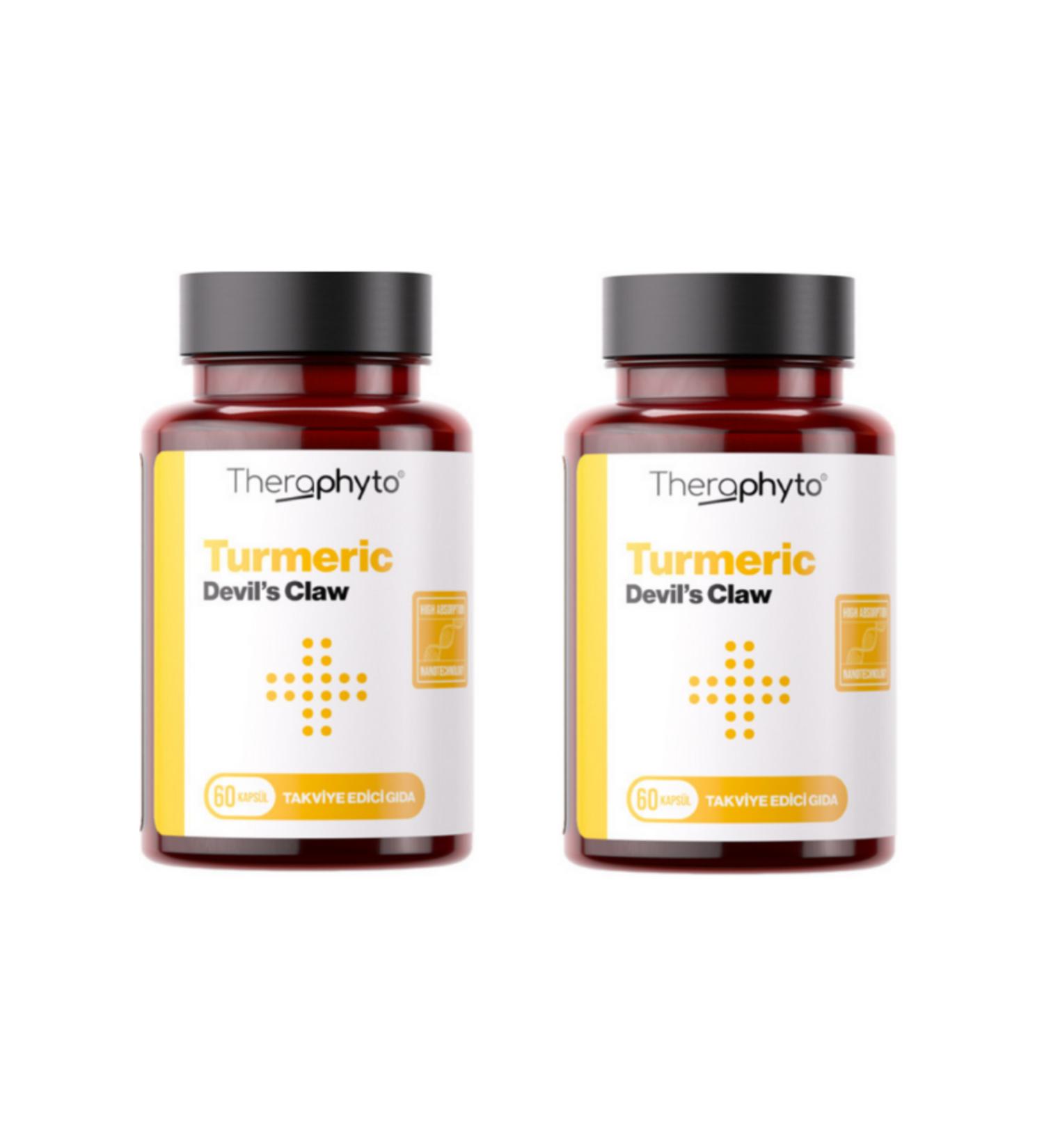 Theraphyto Devil's Claw & Turmeric Extract 60 Capsules * 2 pcs