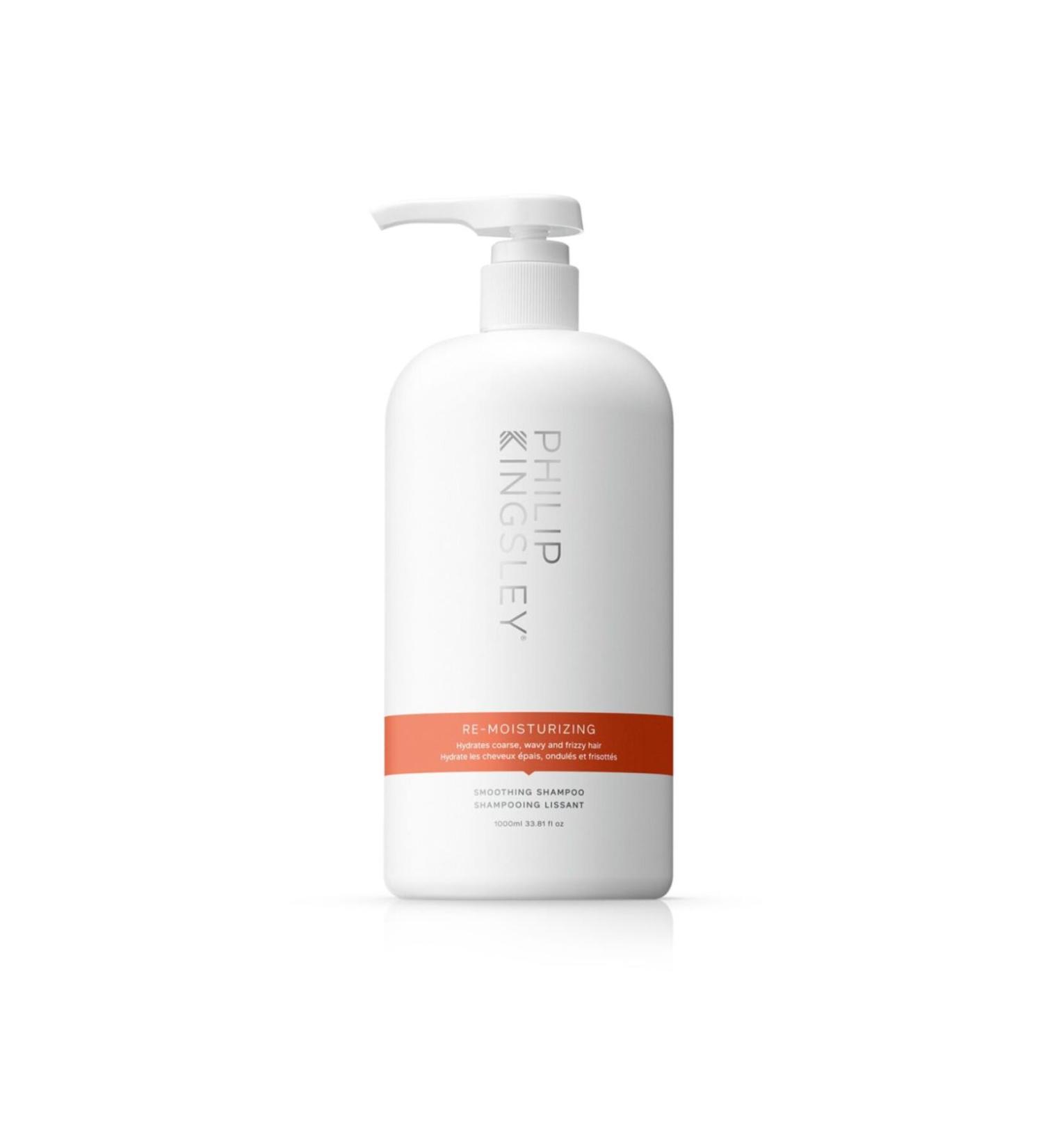 PHILIP KINGSLEY Re-moisturizing Shampoo - Intensive Moisturizing Shampoo for Curly-Wavy and Dry Hair 1000 ml