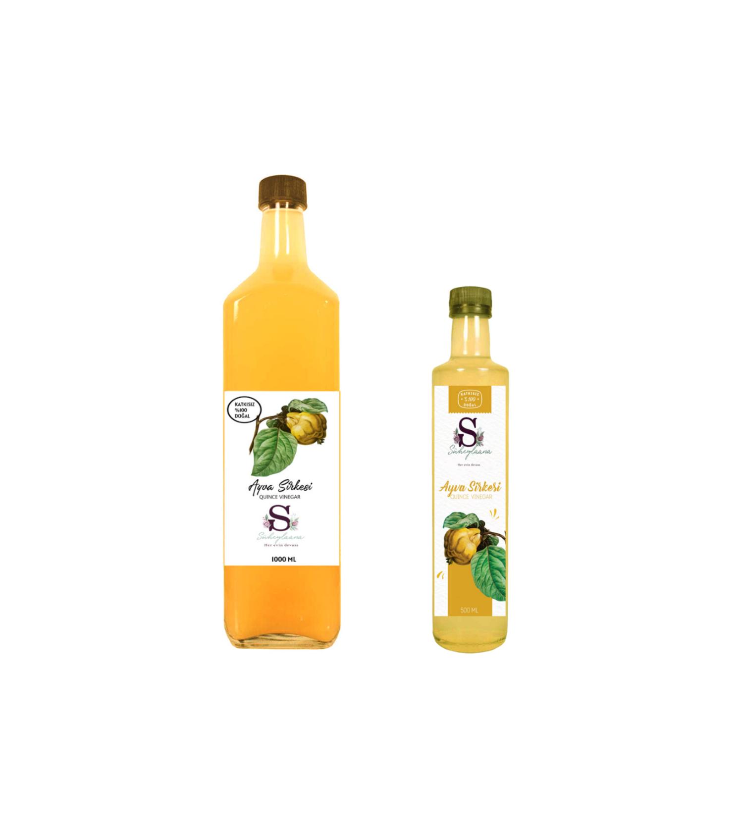S heylaana Natural Quince Vinegar 1000 Ml - Natural Quince Vinegar 500 Ml