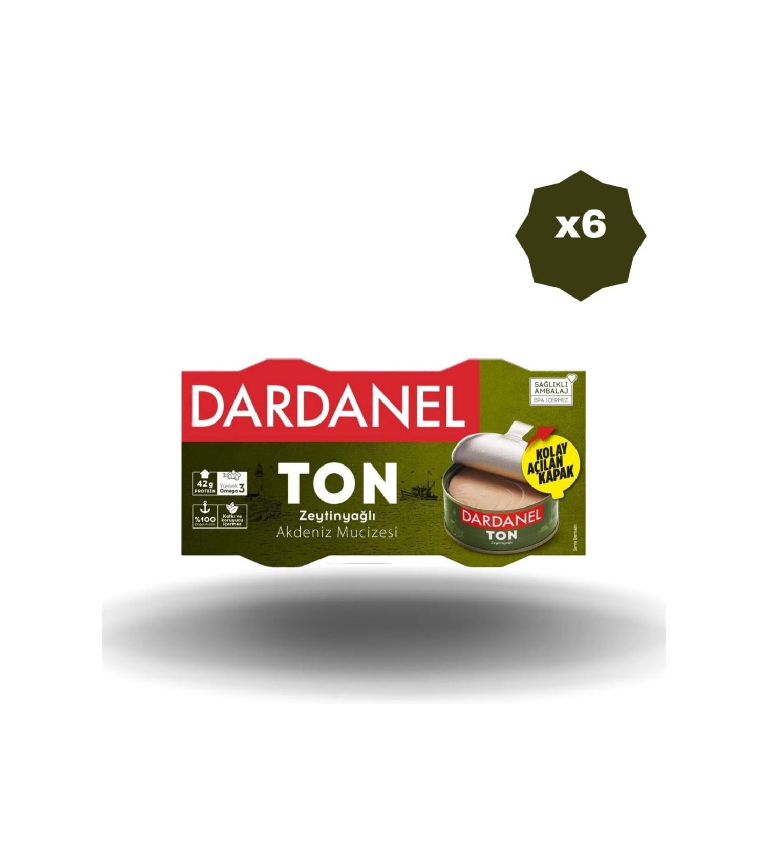 Dardanel OLIVE OIL TUNA B. 2X140 GR x 6 PIECES