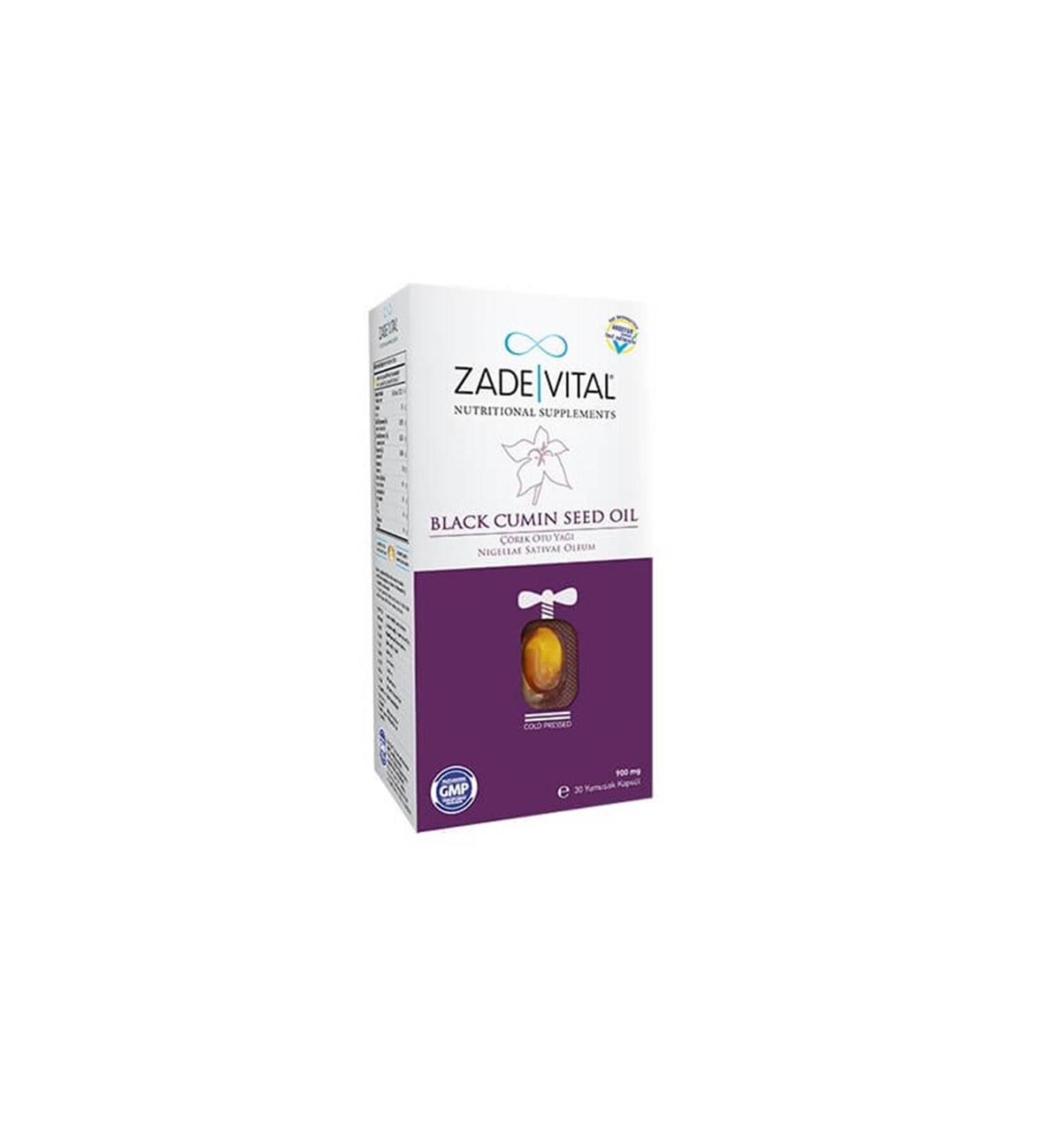Zade Vital Black Cumin Oil 30 Capsules