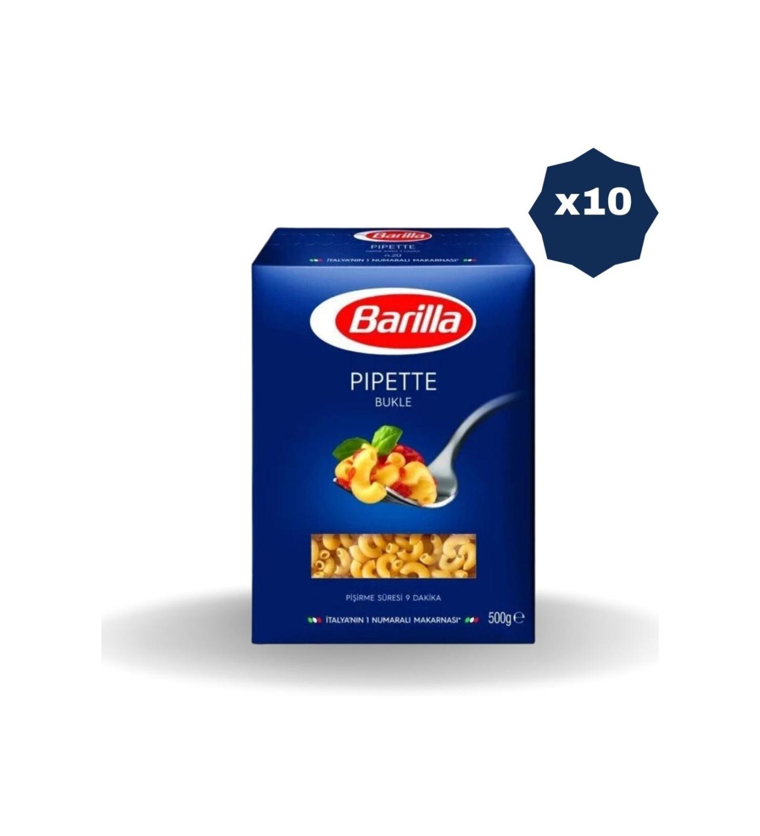 Barilla BARILLA BUCKLE PIPETTE PASTA 500 GR X 10 Pcs.