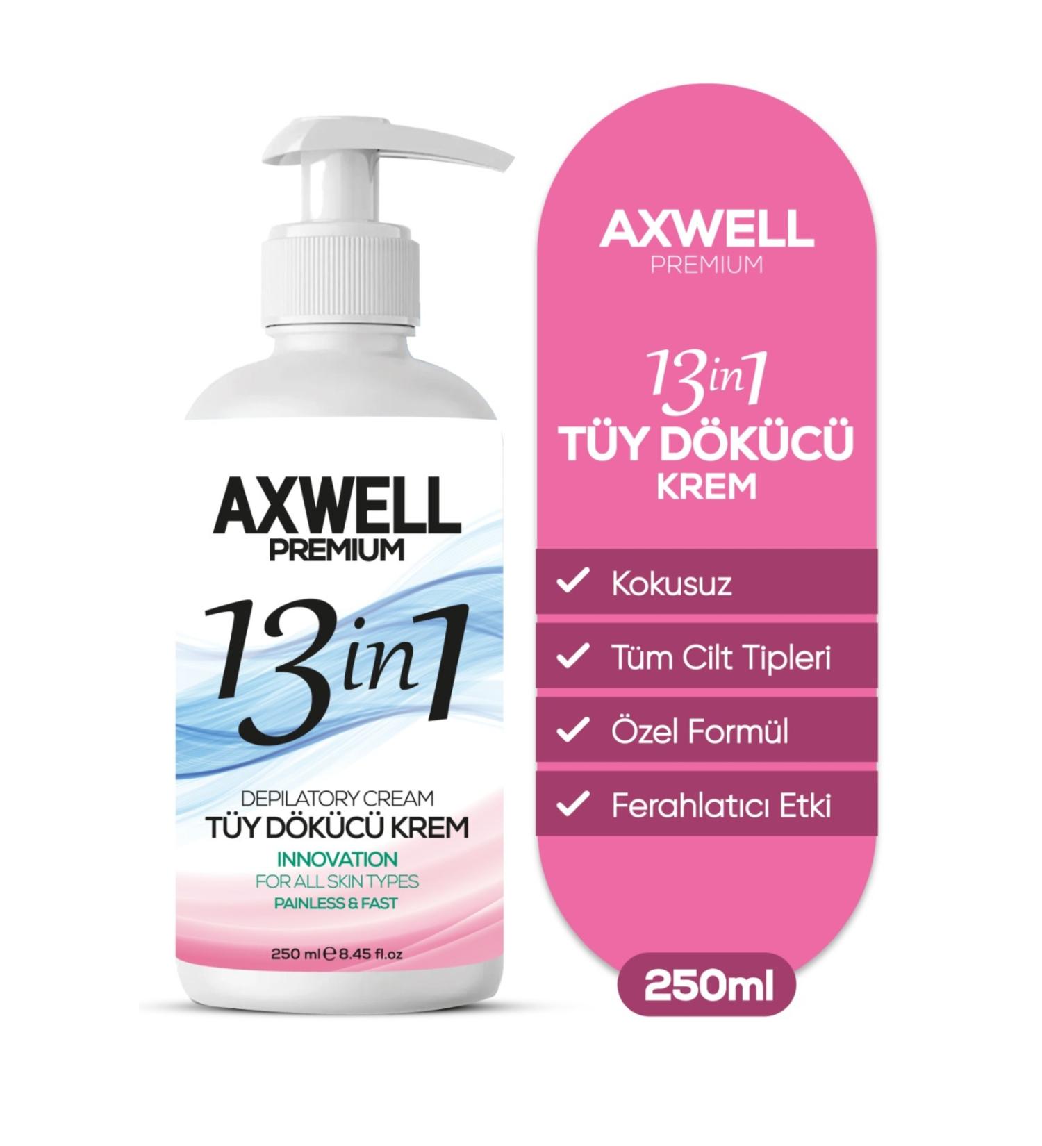 AXWELL PREMIUM Unisex Hair Removal Cream Body Leg Area For All Skin Types 250 ml - Buy Online on GoSupps.com