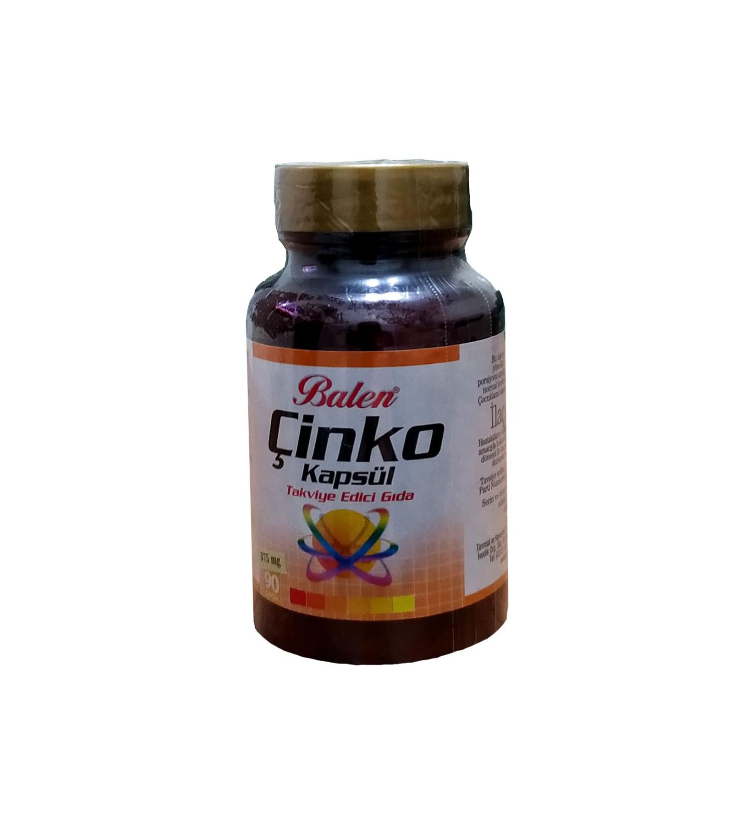 Balen Zinc 375Mg 90 Capsules