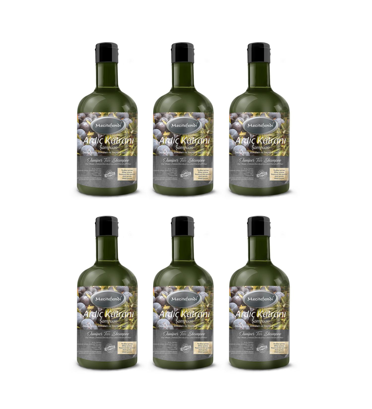 Mecit Efendi JUNIPER TAR SHAMPOO 6-PIECE 400ML