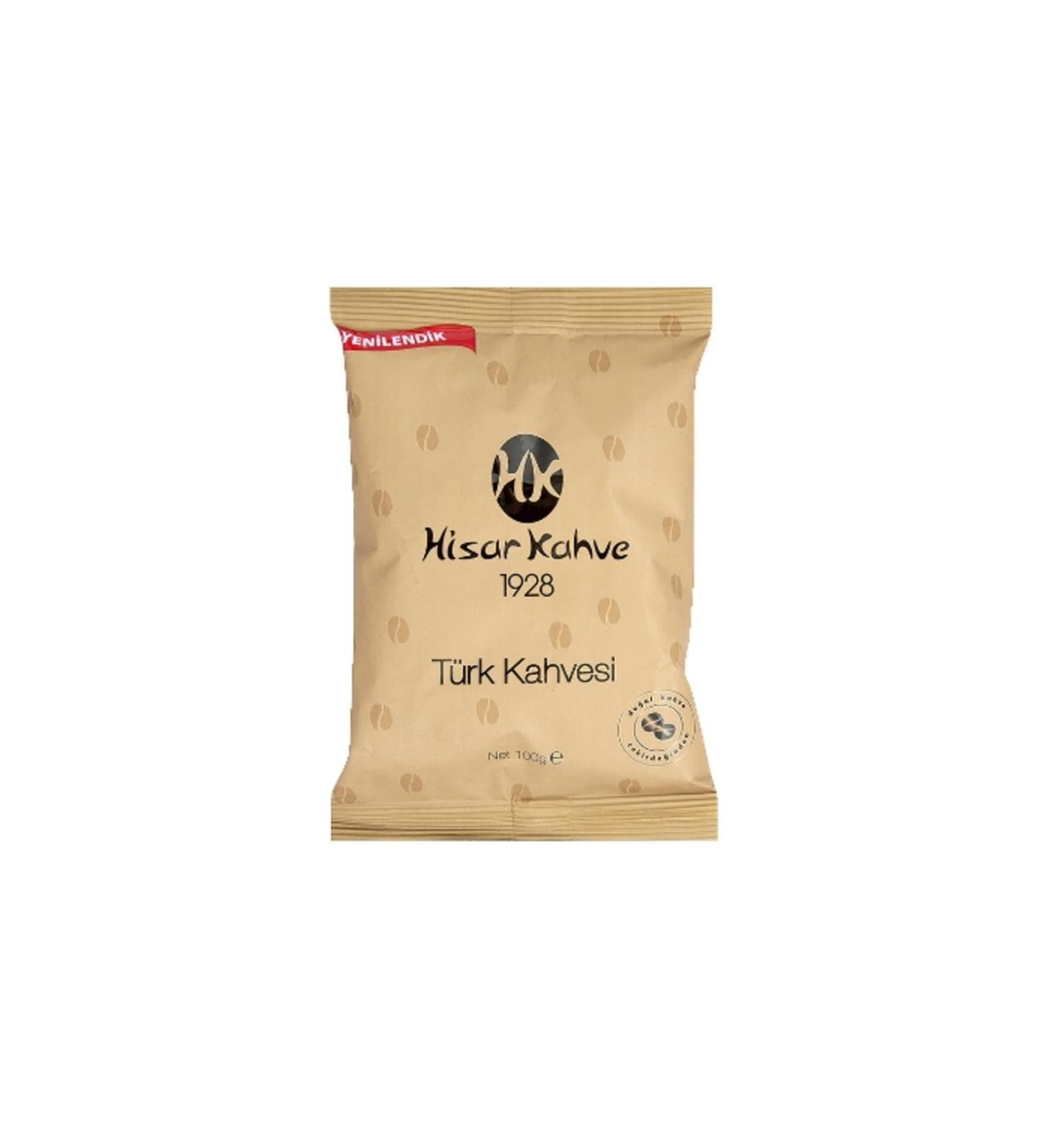 Hisar 4-Piece Hisar Turkish Coffee Foil 100 Gr.