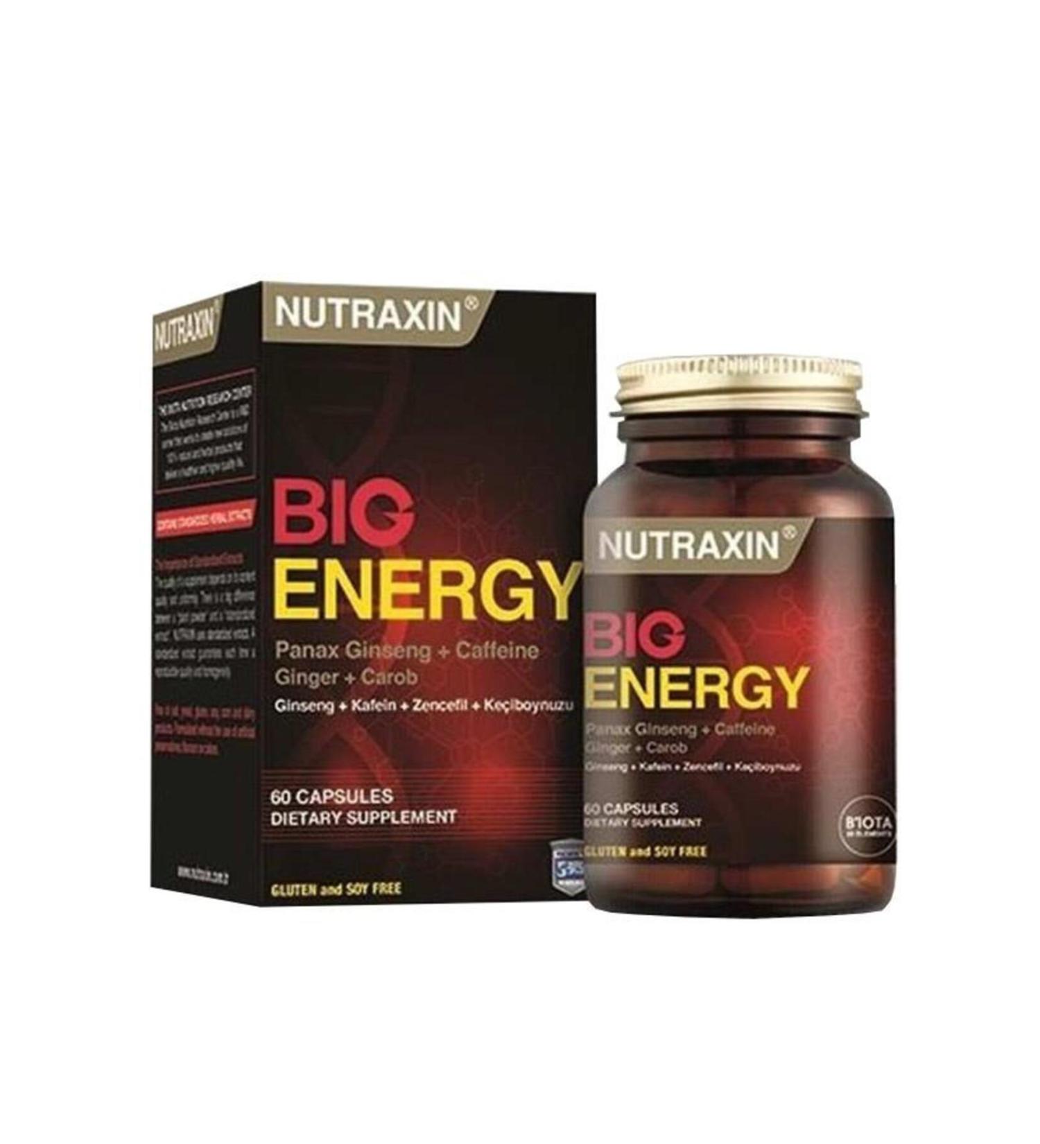Nutraxin Big Energy Food Supplement 60 Tablets