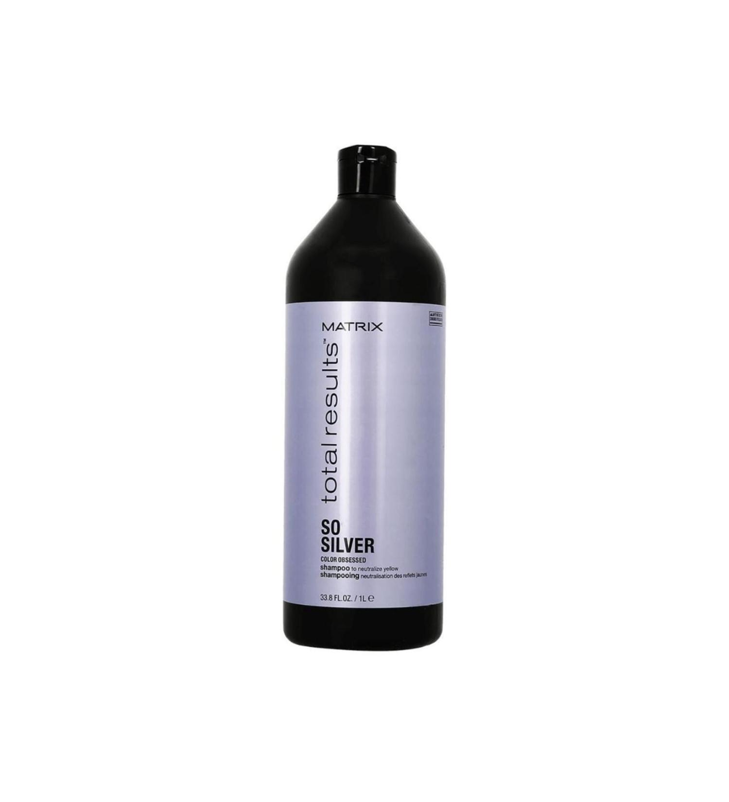 Matrix Total Result So Silver Color Obsessed Sunflower Oil Softening Shampoo 1L ECBeauty.X91
