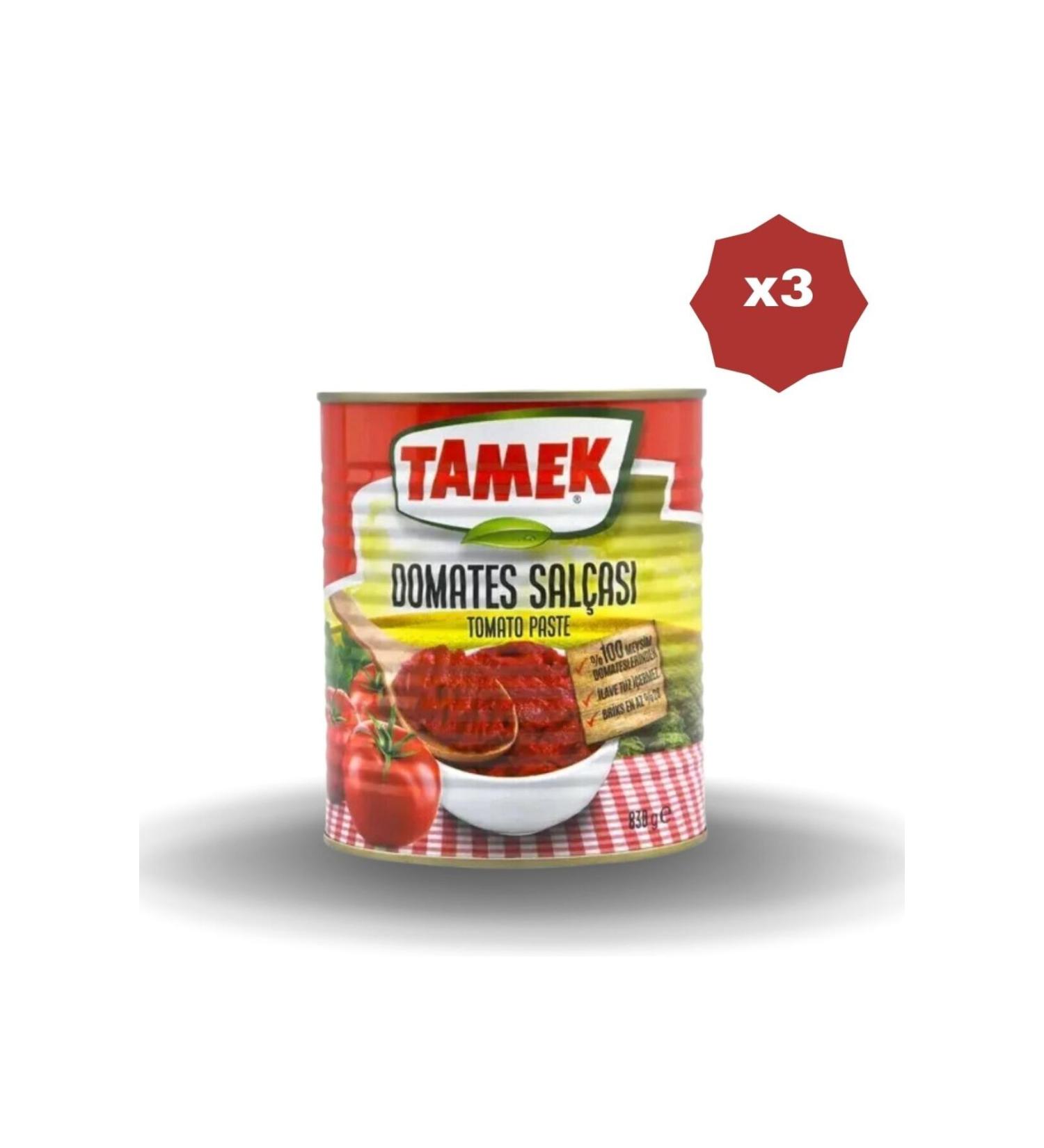 TAMEK TOMATO PASTE 830 GR x 3 PIECES