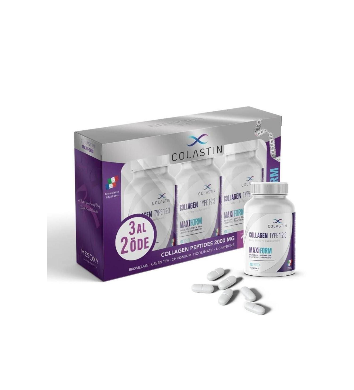 Colastin Maxiform Collagen 1-2-3 Beauty and Form Together Buy 3 Pay 2 180 Tablets