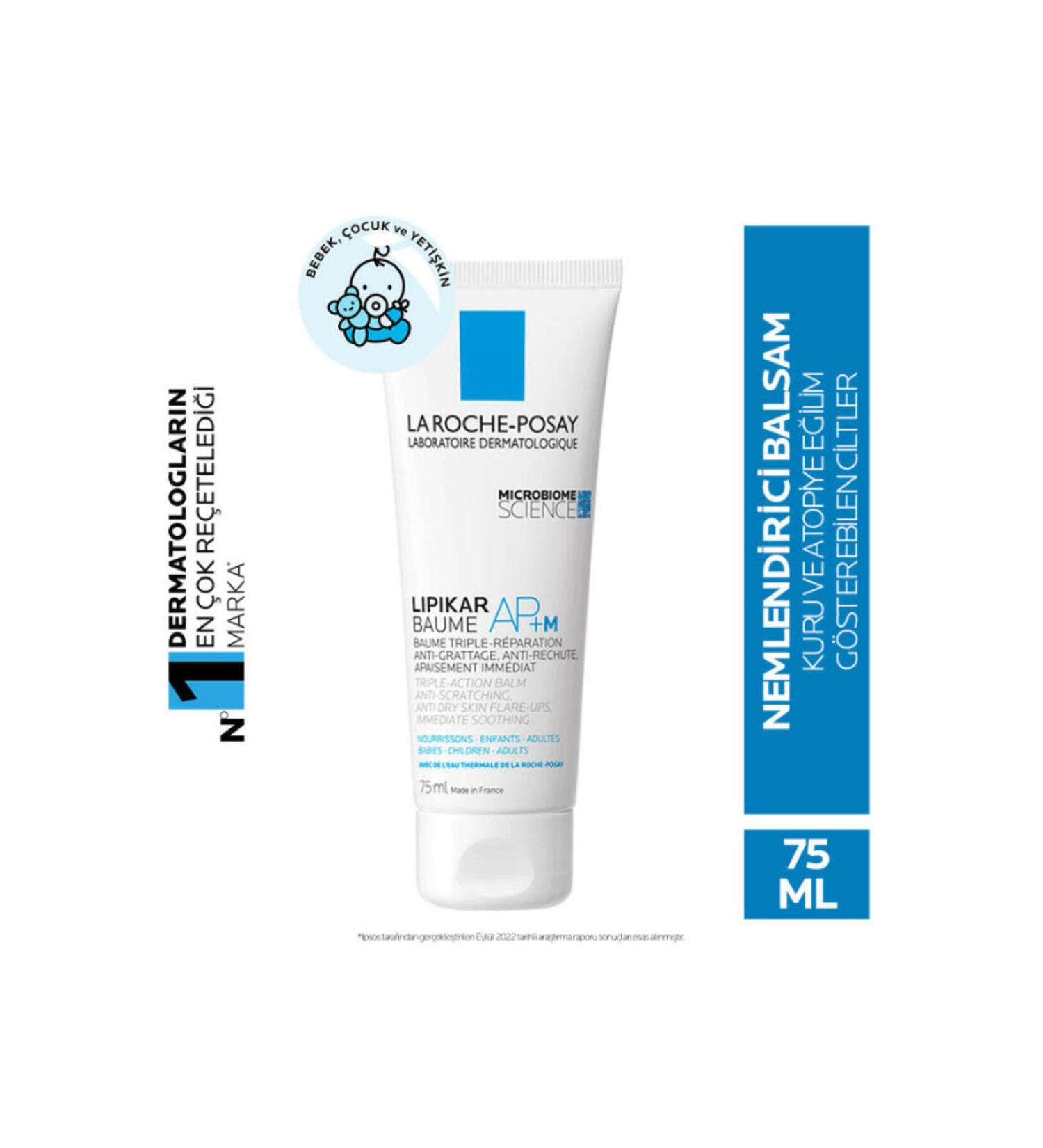 La Roche Posay Microbiome Science Lipikar Baume AP+M Anti-Dryness Intensive Moisturizer 75ml