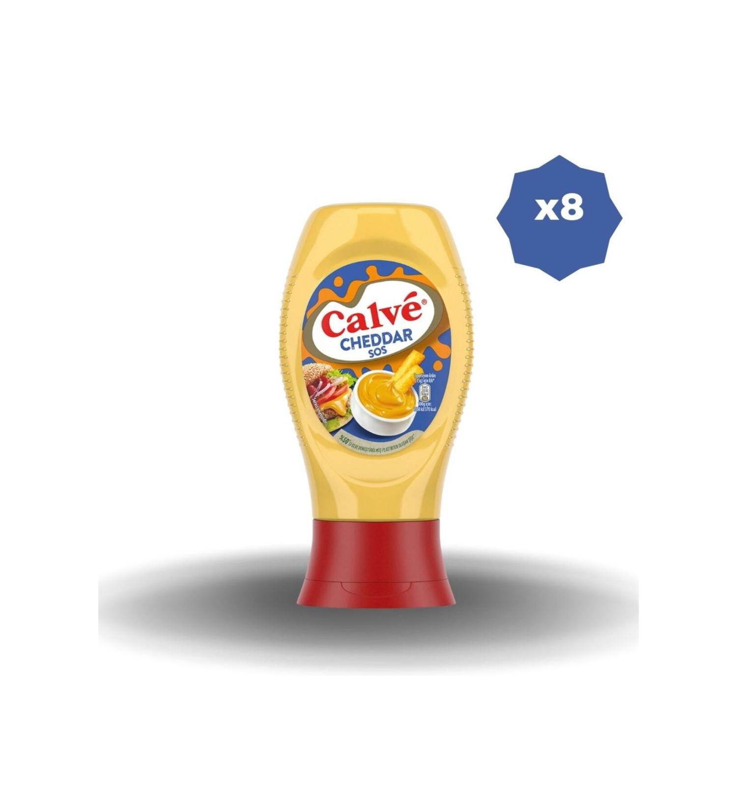 Calve CHEDDAR SAUCE 240 GR X 8 PIECES