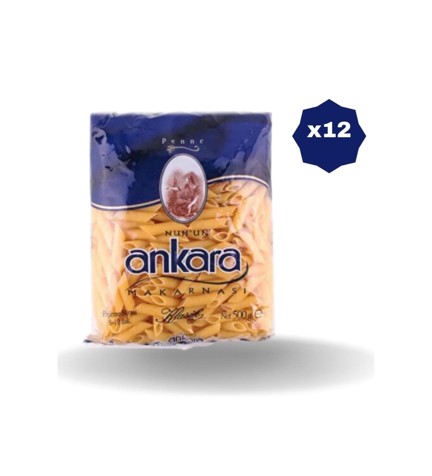 Nuh'un Ankara PENNE PASTA 500 GR X 12 Pieces