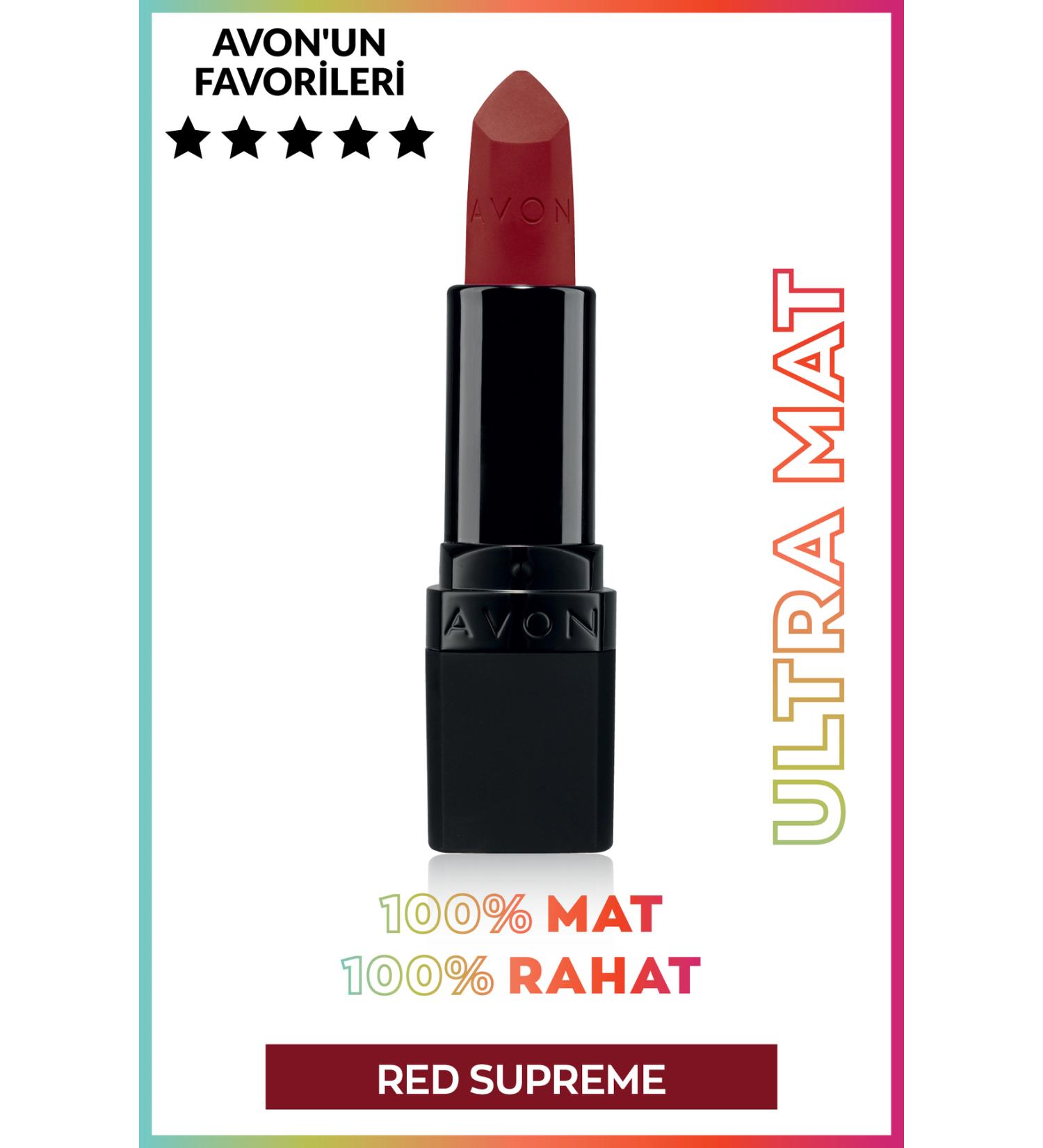 Avon Ultra Matte Lipstick Red Supreme - Buy Online on GoSupps.com