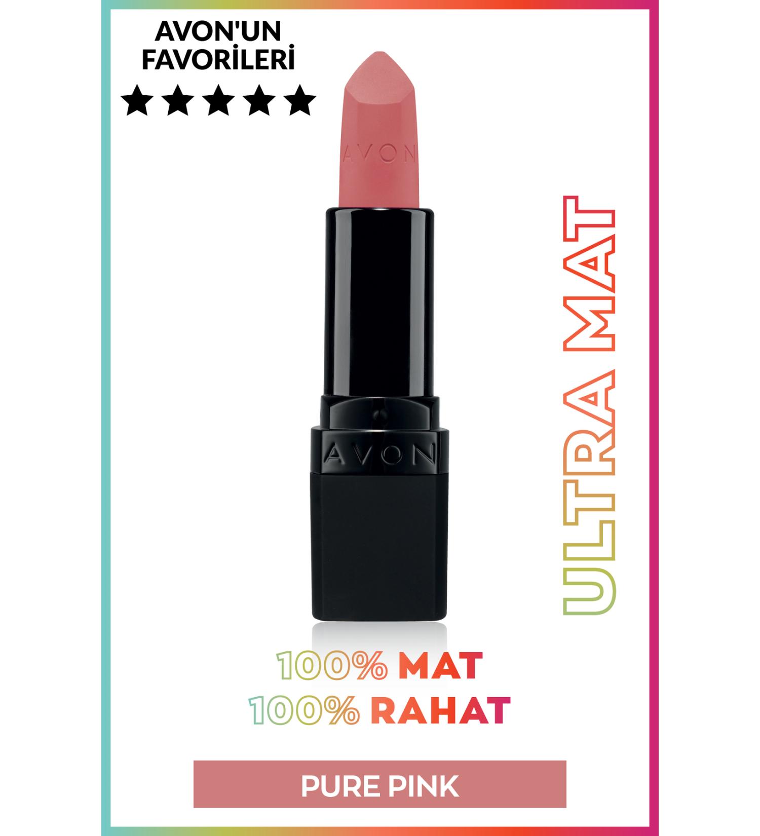 Avon Ultra Matte Lipstick - Pure Pink - Buy Online on GoSupps.com