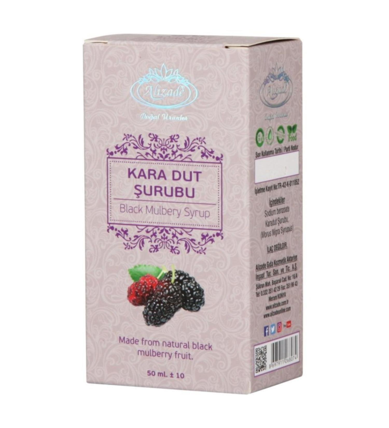 Alizade Black Mulberry Syrup 50 ml