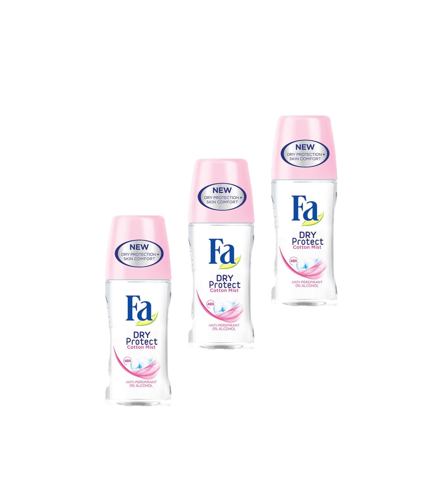 Fa Dry Protect Roll-On 50 ml - 3 Pieces