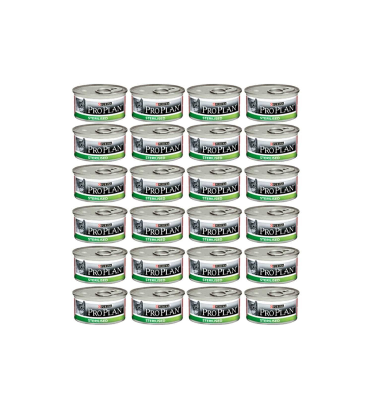 Pro Plan Sterilized Tuna and Salmon Cat Canned Food 85 gr x 24 Pieces