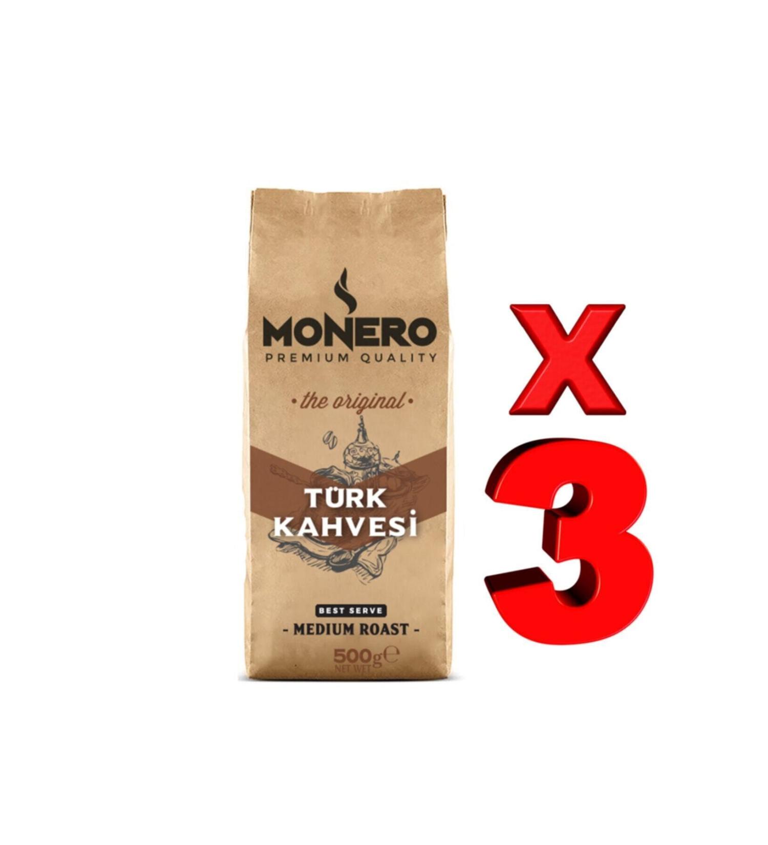 Monero Turkish Coffee 500 gr x 3 Monero