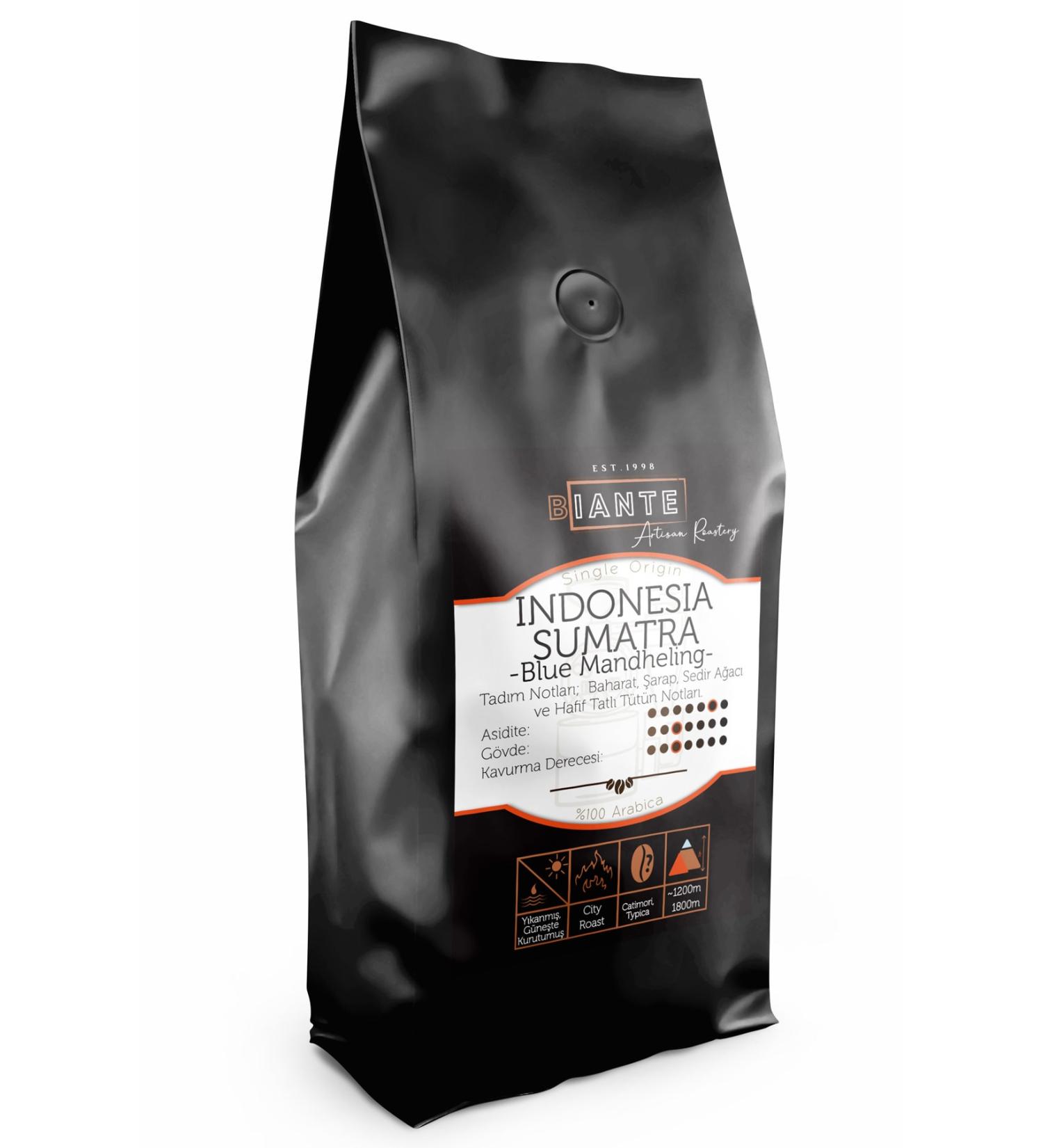 Biante Indonesia Sumatra Blue Mandheling Grade 1 250g Filter Coffee
