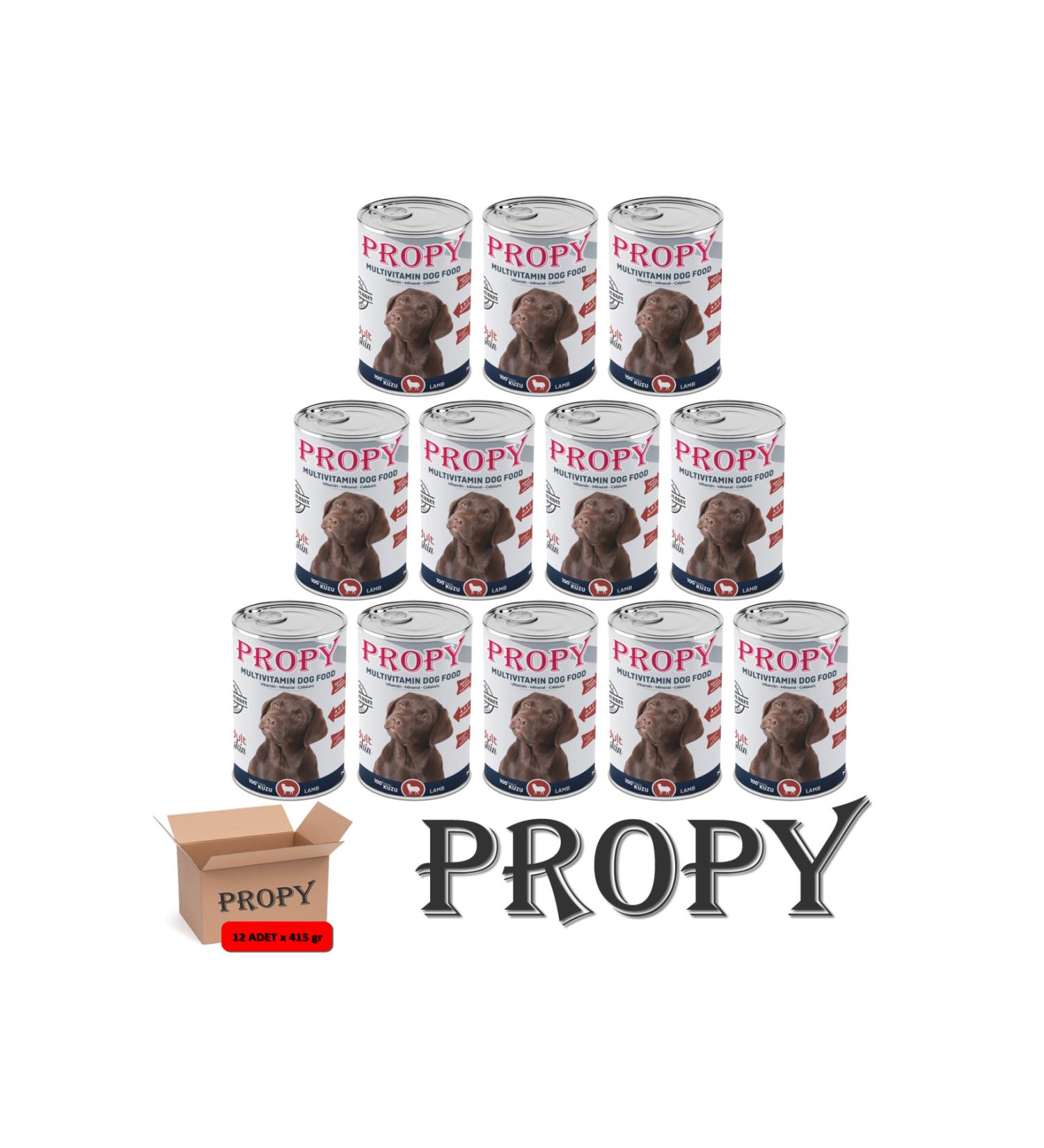 PROPY LAMB MEAT ADULT DOG CANNED FOOD 415 GR X 12 PIECES