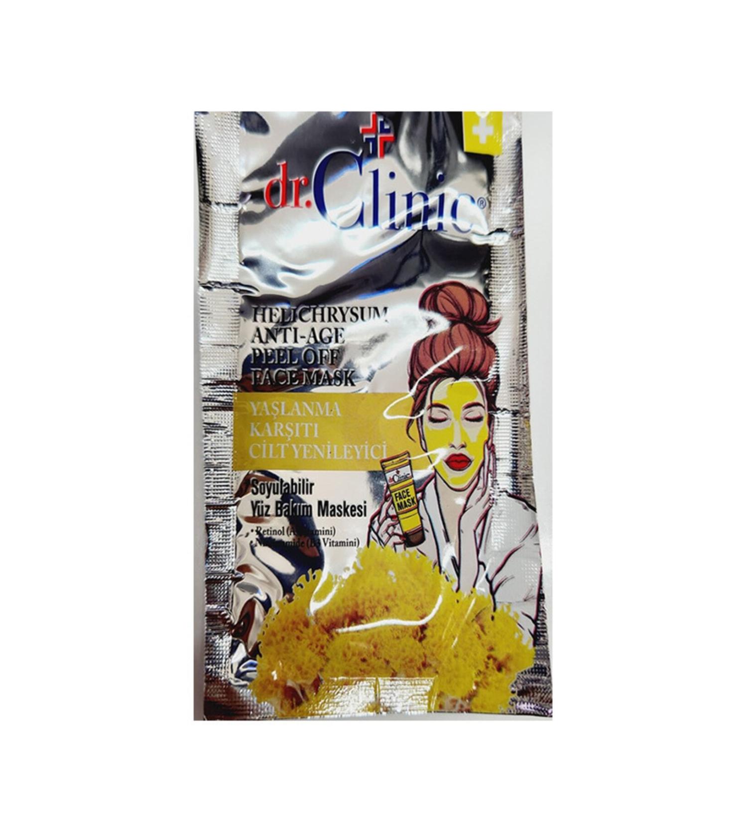 Dr. Clinic Immortelle Helichrysum Skin Rejuvenating Peel-Off Mask 12 ml