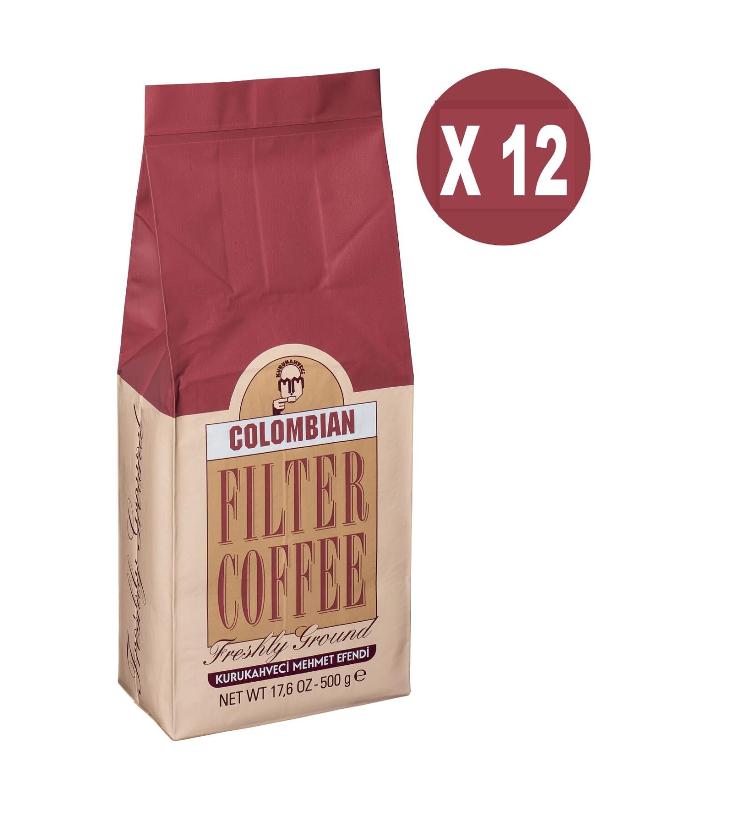 Mehmet Efendi COLOMBIA FILTER COFFEE 500 GR X 12