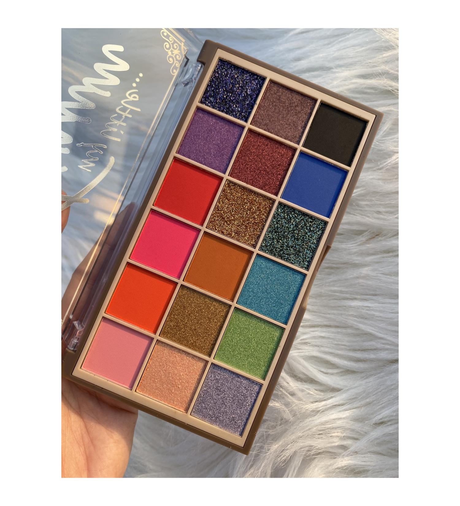 Makeupistan 18 Color Glitter Colored Eyeshadow Palette - Buy Online on GoSupps.com