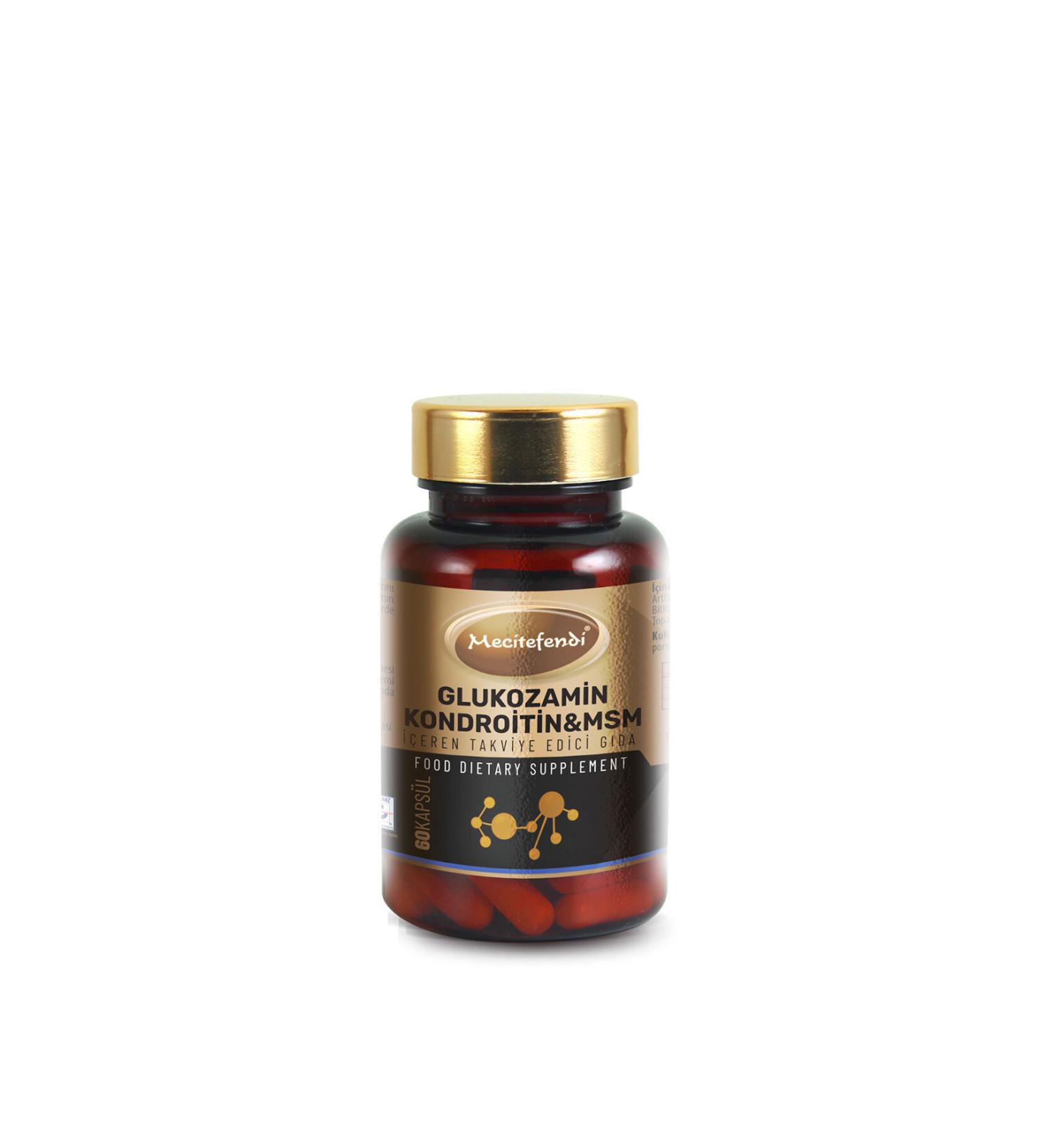 Mecit Efendi Glucosamine Chondroitin & MSM Containing Supplementary Food (60 Capsules 710mg)