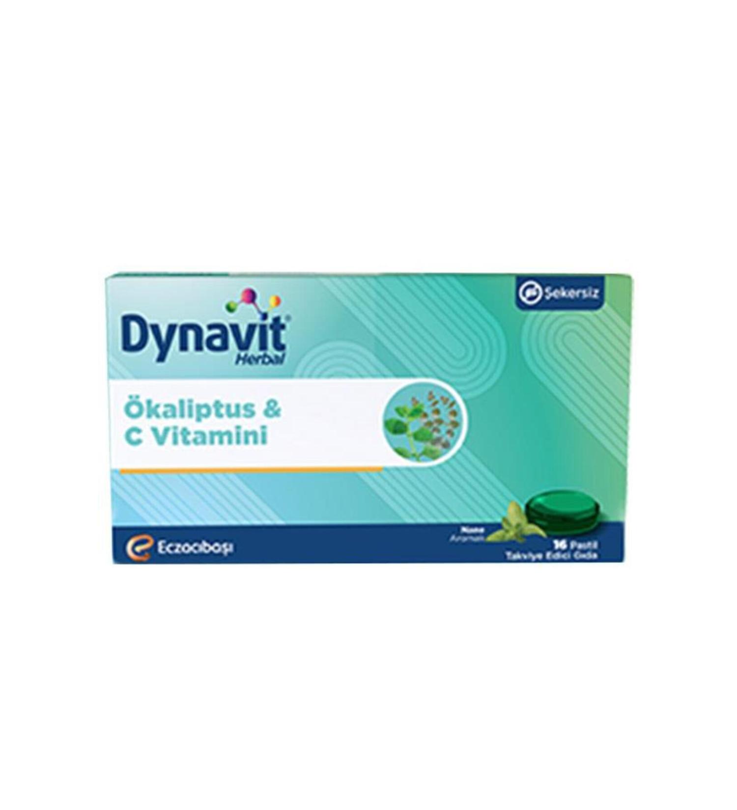 Dynavit Herbal Menthol and Eucalyptus 16 Lozenges