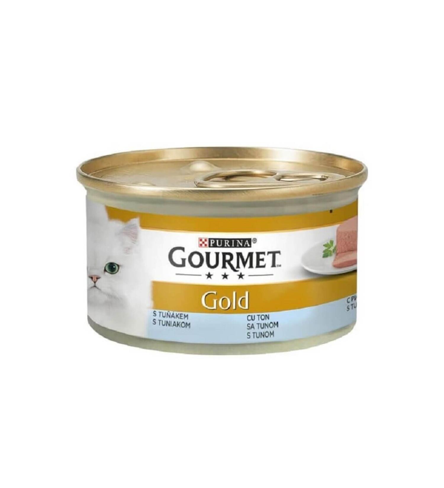 Gourmet Purina Adult Cat Canned Food with Minced Tuna 85 gr X 12 Pieces