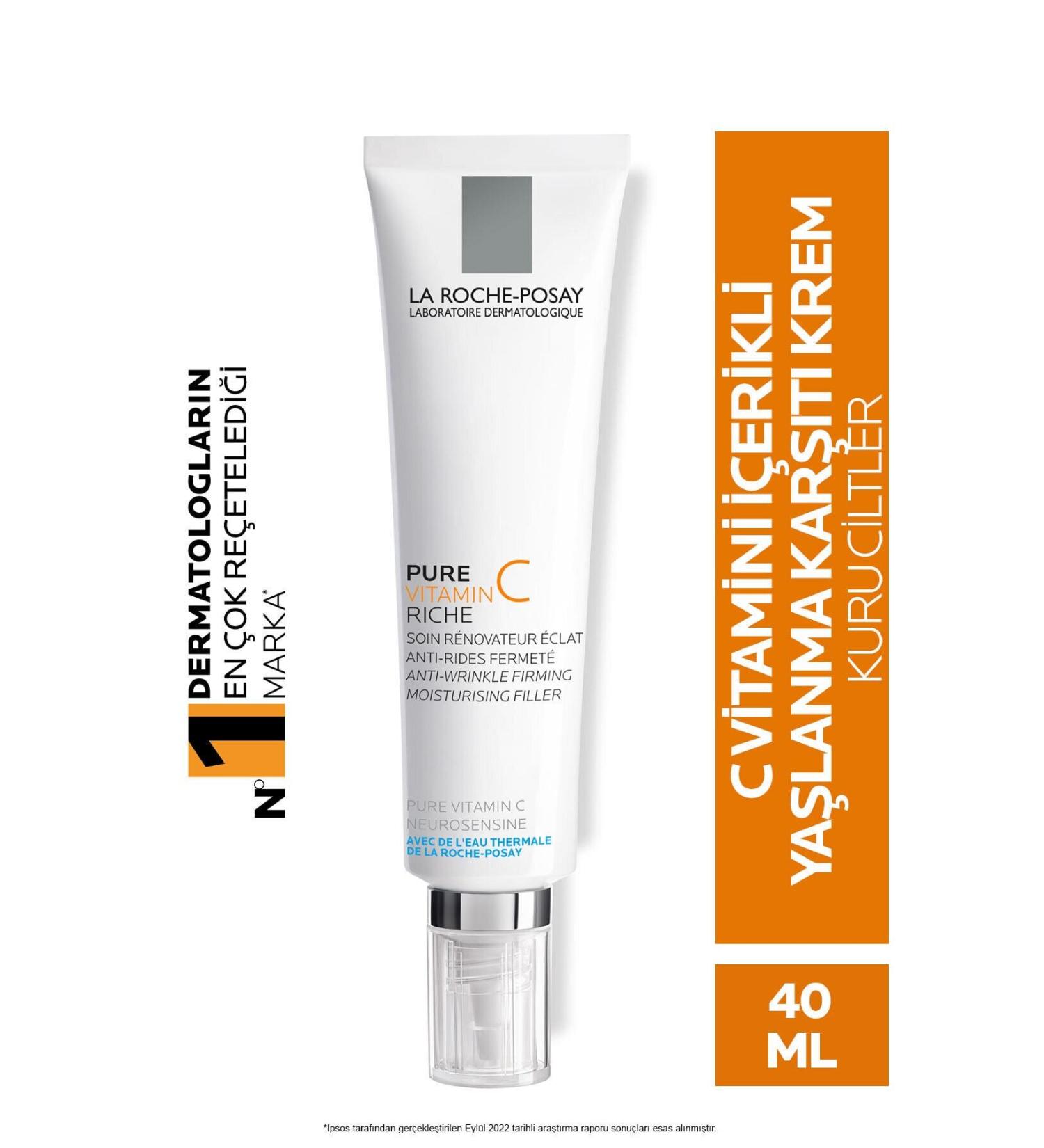 La Roche Posay Anti-Aging Radiance Care for Dry Skin Redermic C Cream 40 ml DEMBA286