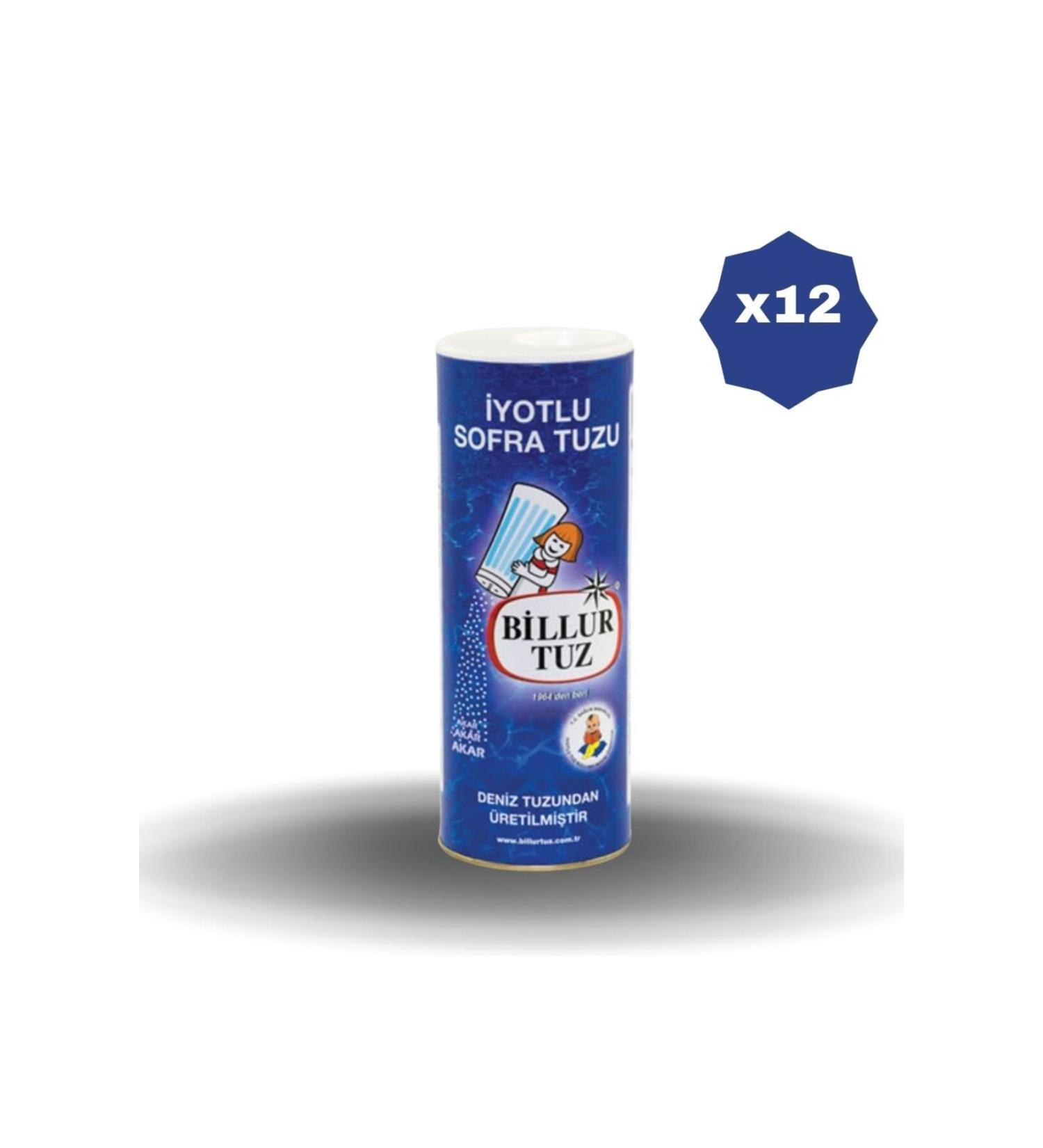 Billur BILLUR IODINE SALT 125 GR X 12 PIECES