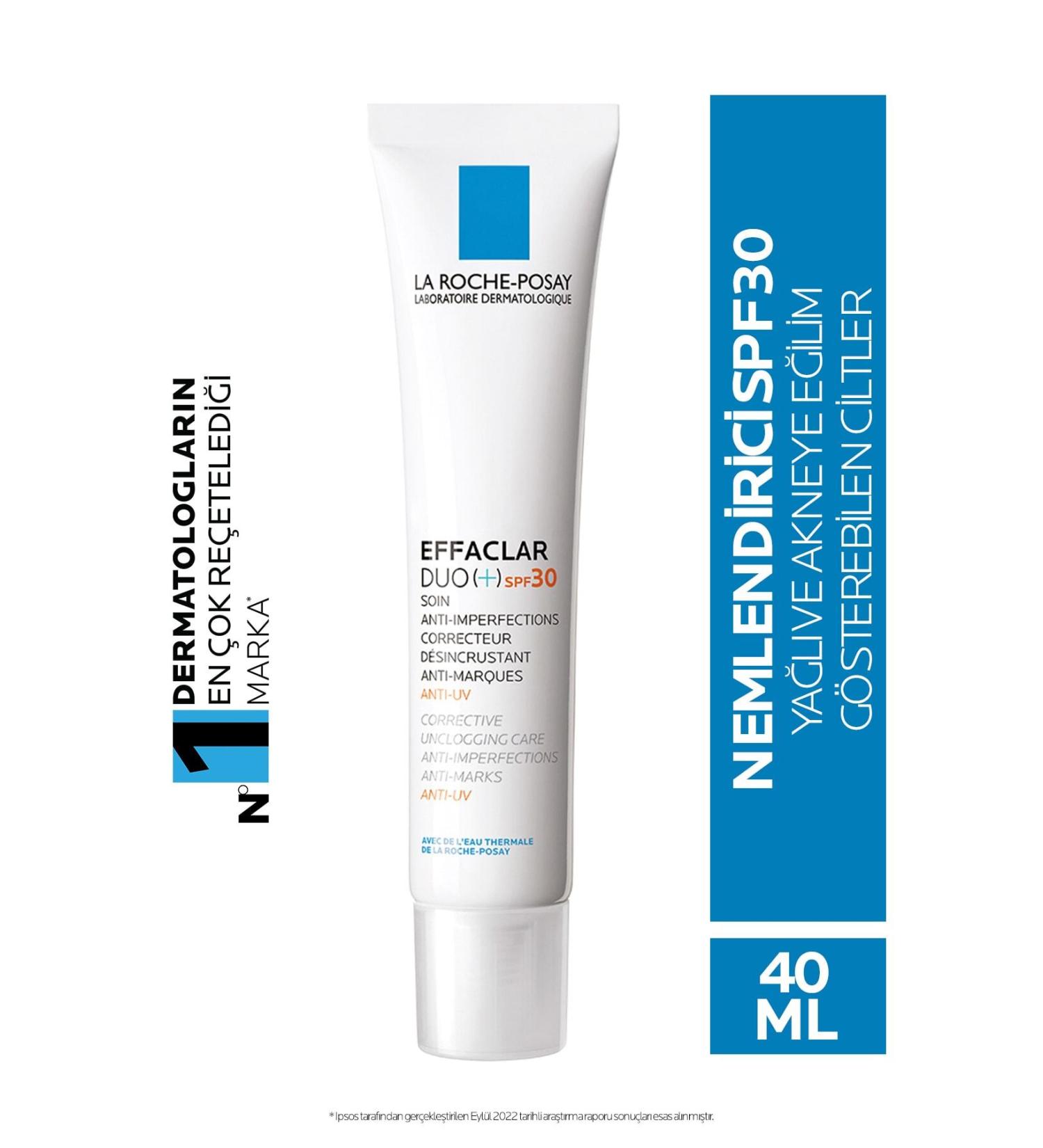 La Roche Posay Cream for Oily Skin Protective Against UVA&UVB Rays Effaclar Duo (+) Spf30 40.ML DEMBA460