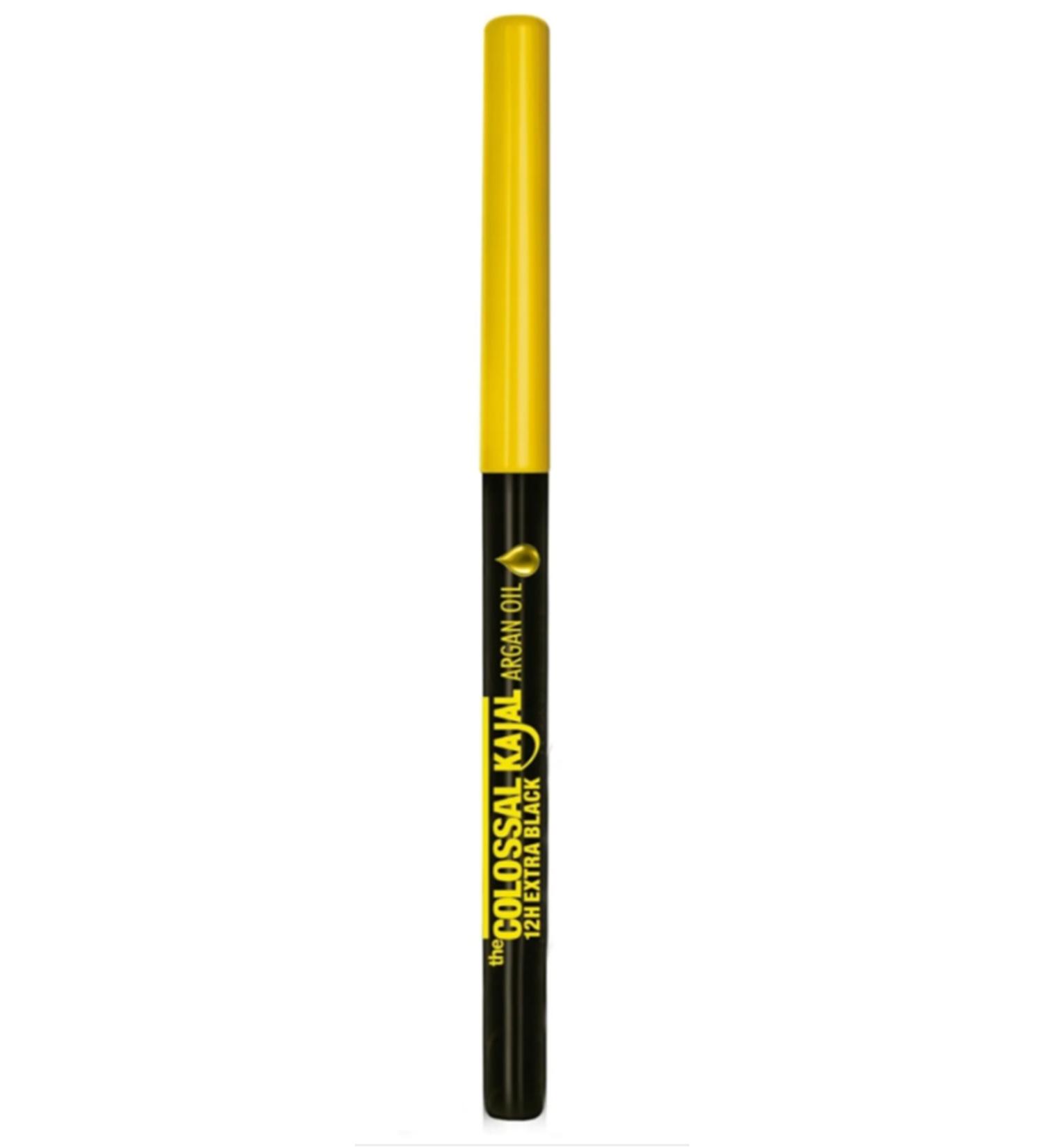 Maybelline New York Black Eye Pencil with Argan Oil - Colossal Kajal Liner Extra Black New - Buy Online on GoSupps.com