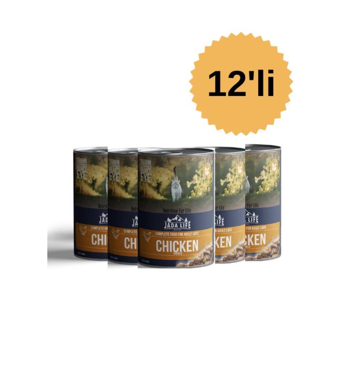 jadawa Jada Life Chicken Meat Adult Cat Canned Food 415 gr x 12 Pieces