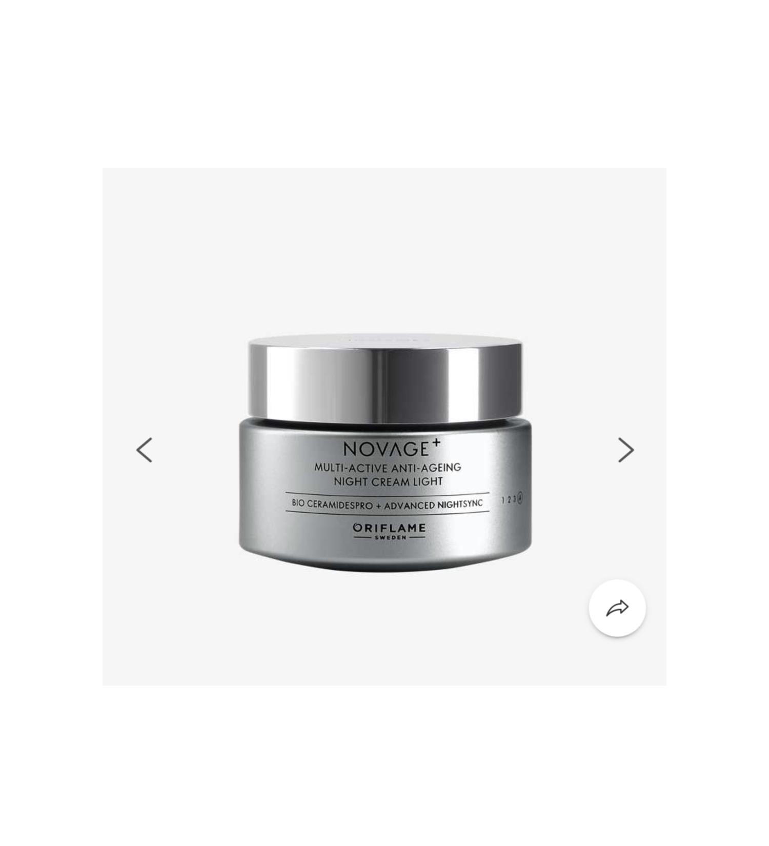 Oriflame Novage+ Multi-Active Anti-Aging Night Cream Light