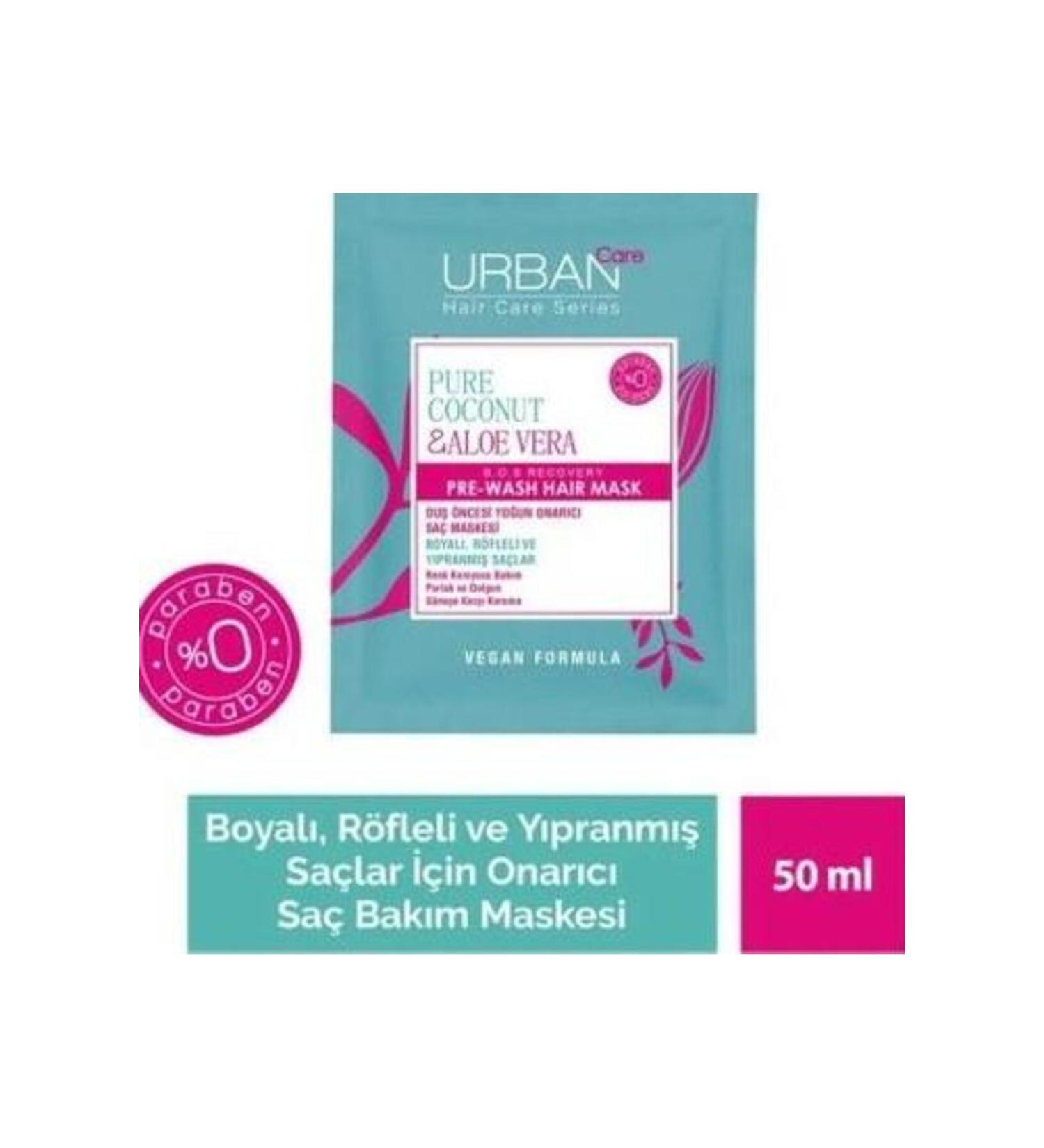 Urban Care Care Coconut & Alore Vera For Damaged And Colored Hair Mask 50 Ml