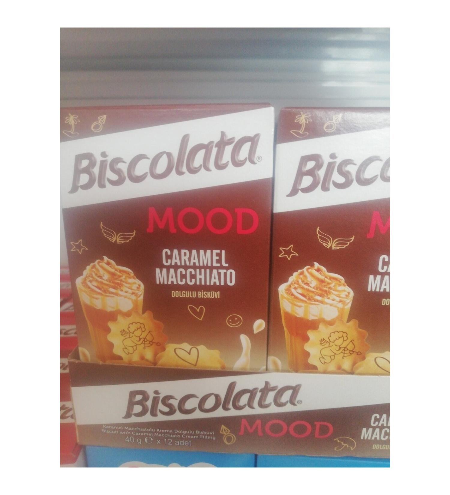 len Biscolata Mood Caramel Macchiato 40 Gr X 12 Pieces