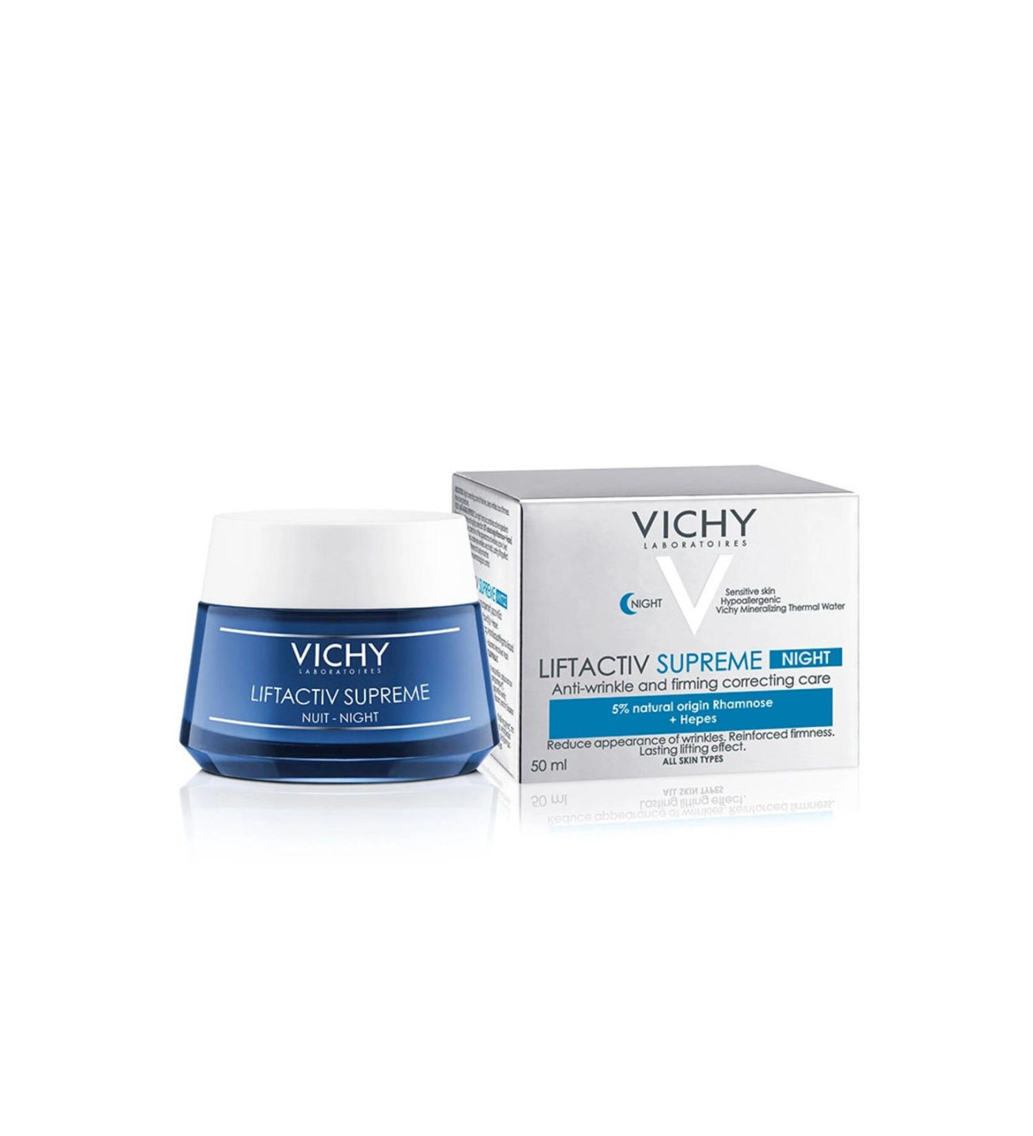 Vichy Liftactiv Supreme Night Anti-Wrinkle Night Care Cream 50 ml - Buy Online on GoSupps.com