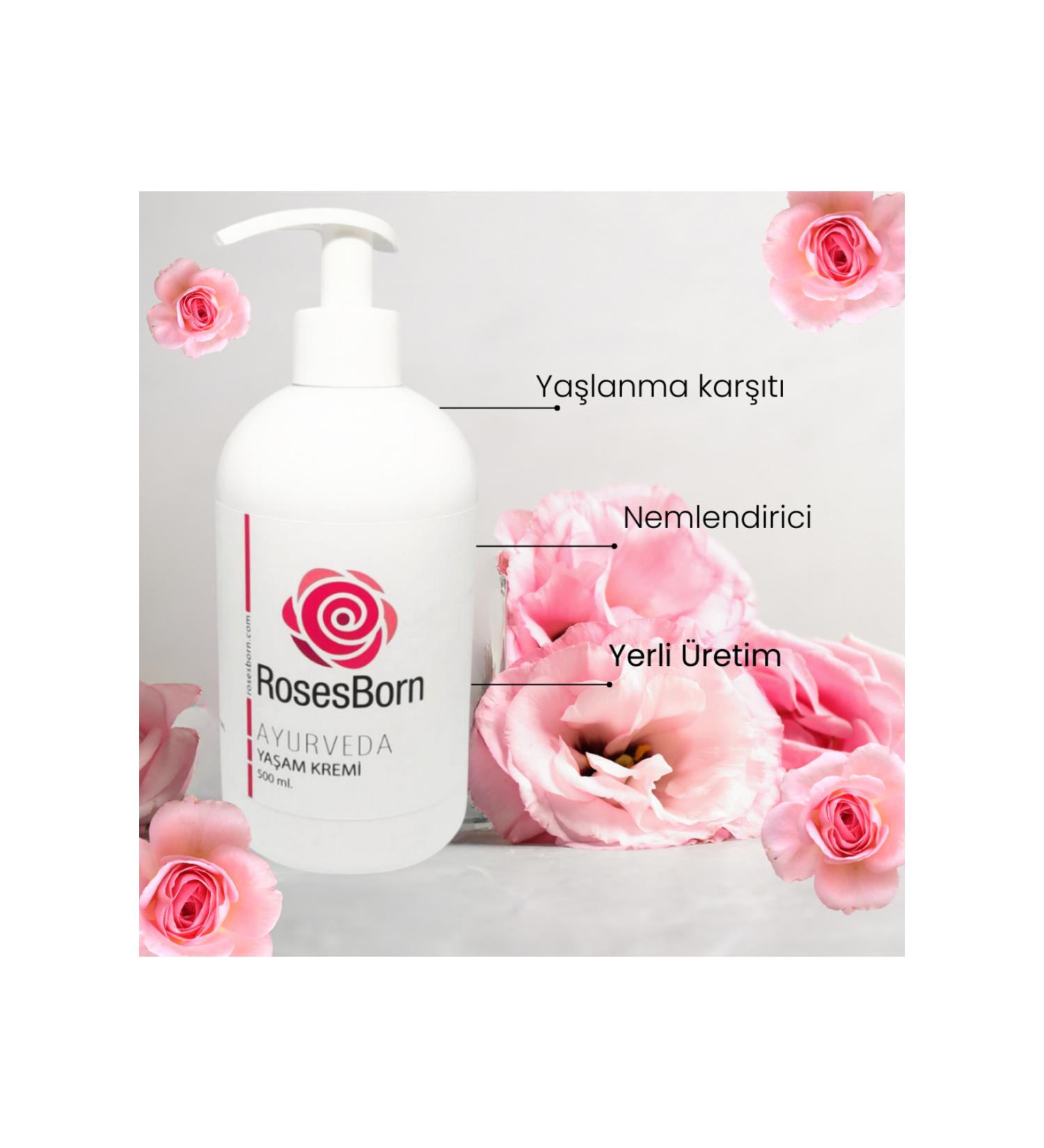 RosesBorn Ayurvedic Life Cream 500 ml