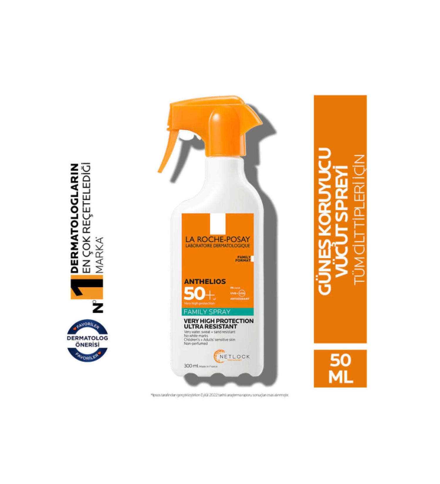 La Roche Posay Anthelios Family Water Resistant Non-Scratching SPF50+ Body Sun Cream 300 ml