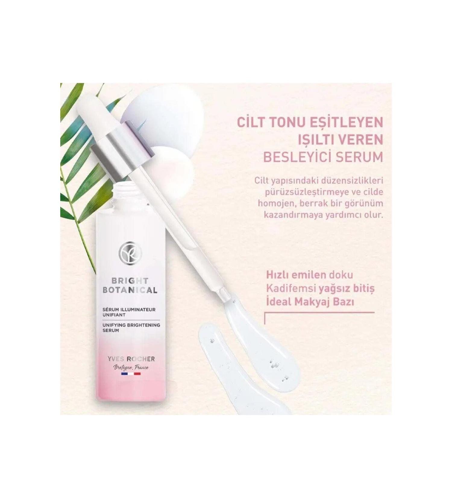 Yves Rocher Bright Botanical Anti-Blemish and Wrinkle Brightening Tone Equalizing Serum 30 ml DEMBA607 - Buy Online on GoSupps.com