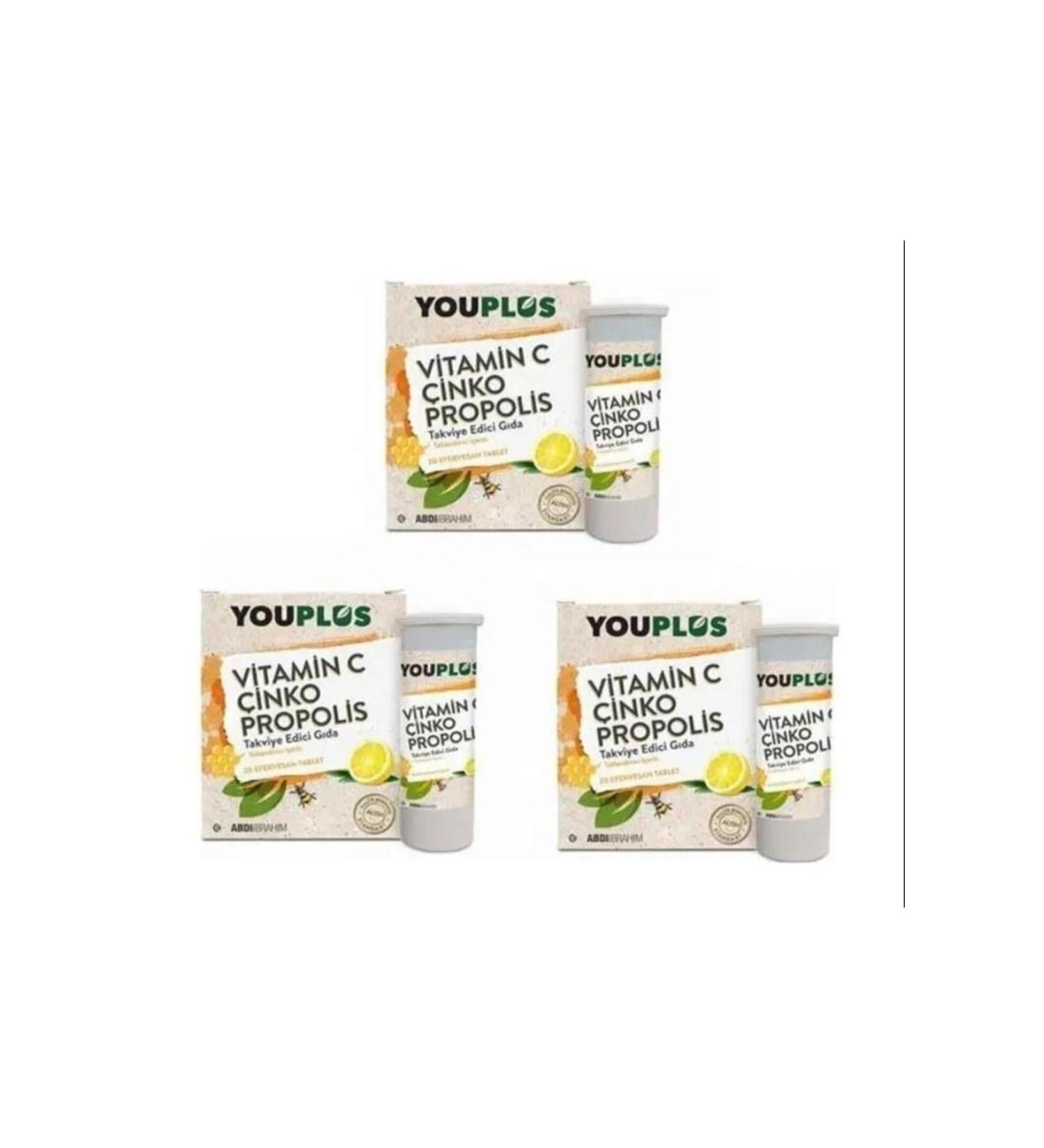 Youplus Vitamin C Zinc Propolis x 3 Pieces