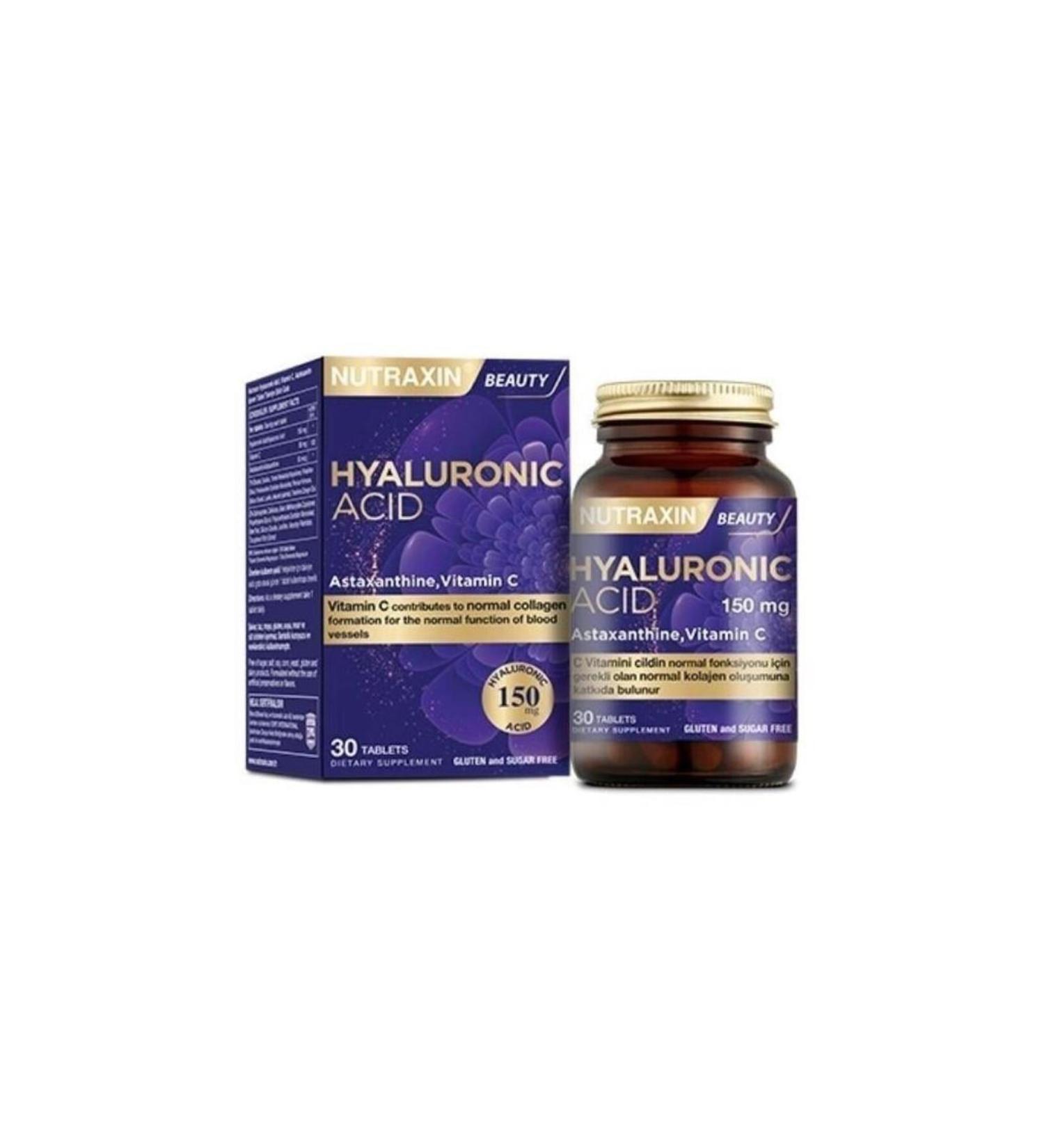 Nutraxin Beauty Hyaluronic Acid 30 Tablets