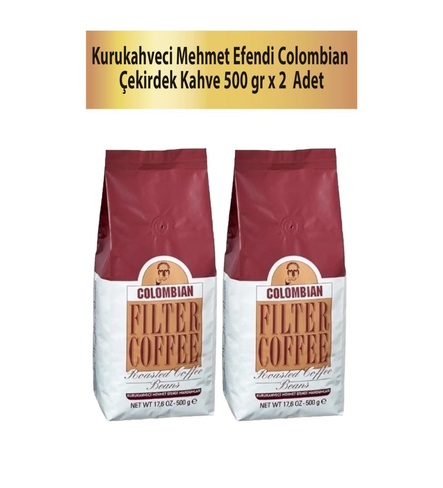 Mehmet Efendi Colombian Coffee Beans 500 gr x 2 Pieces