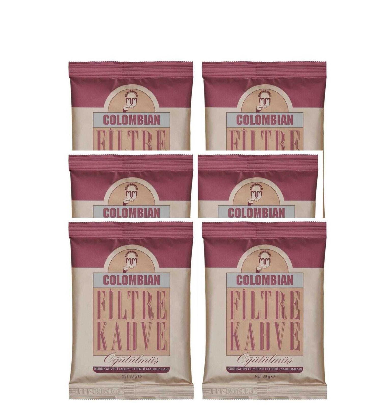 Mehmet Efendi Colombian Filter 80 gr Set of 6.